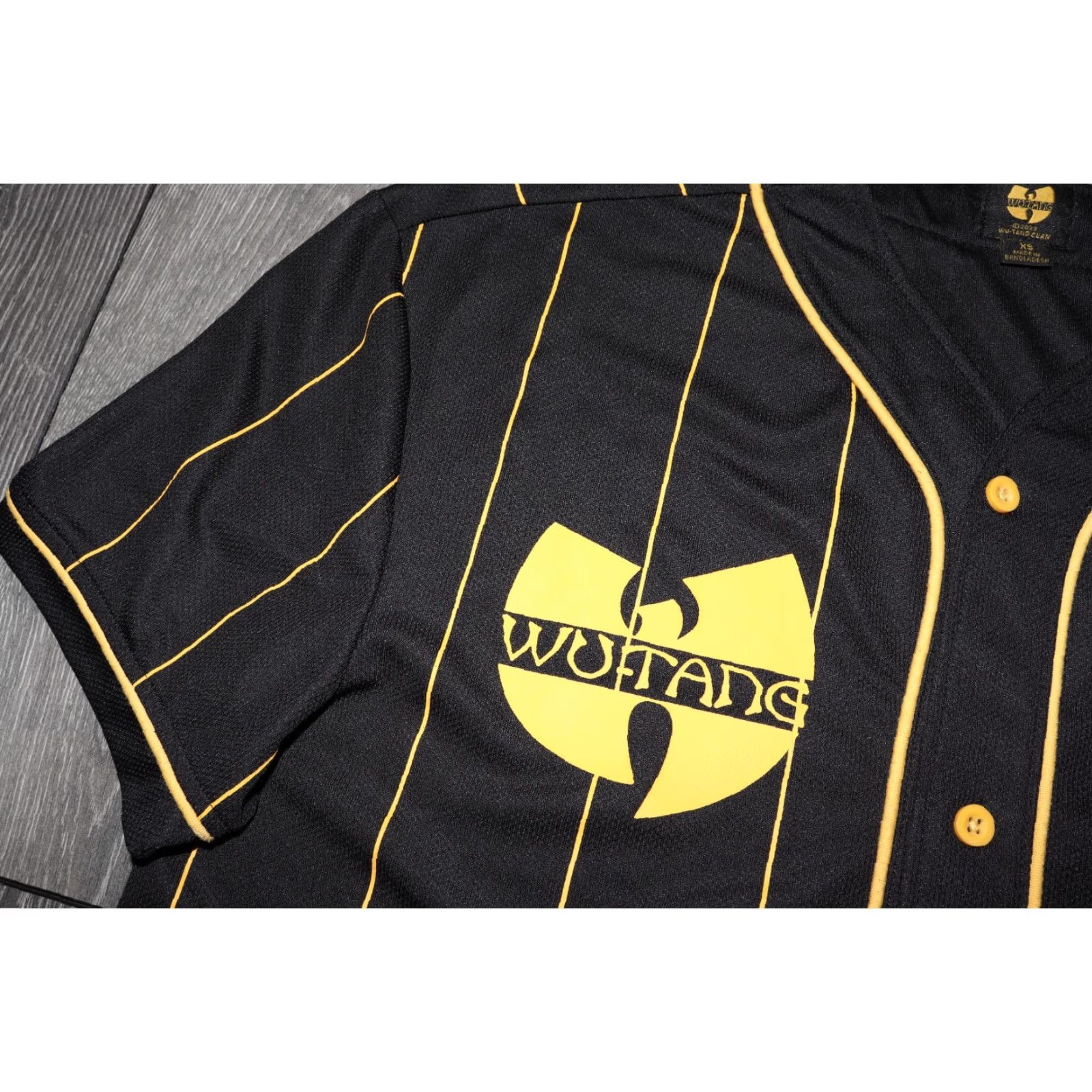 Glanshirt Wu Tang Clan Shirt Baseball Jersey Black Rap Tee Hip Hop Band Tee Big Logo XS Mens T-Shirt Short Sleeve Graphic Print VINTAGE NO (adjusted) Size US XS / EU 42 / 0 - 2 Thumbnail