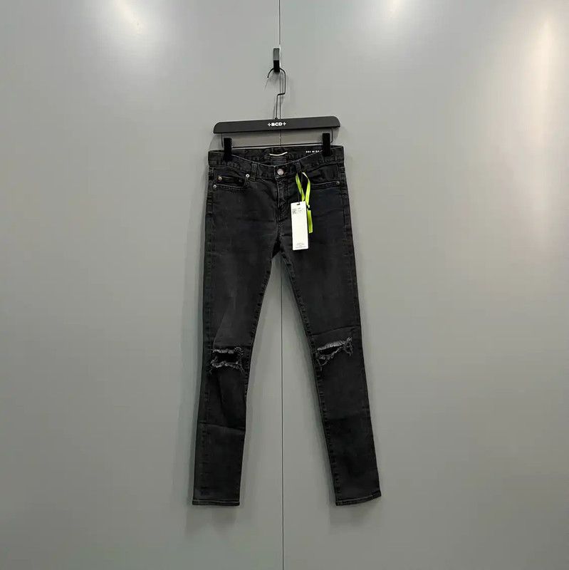 Yves Saint Laurent YSL Black Casual Pants for Women 0089 Size 28" / US 6 / IT 42 - 1 Thumbnail