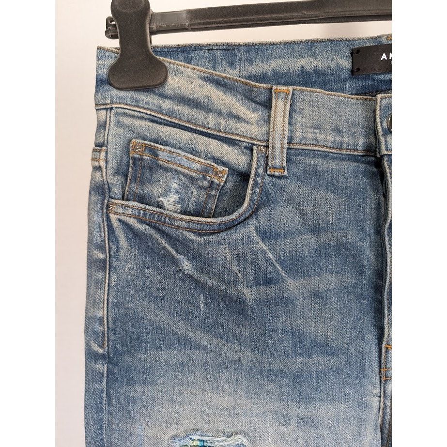 Amiri o1rshd1 Silk PJ Thrasher Jean in Clay Indigo Size US 32 / EU 48 - 8 Thumbnail