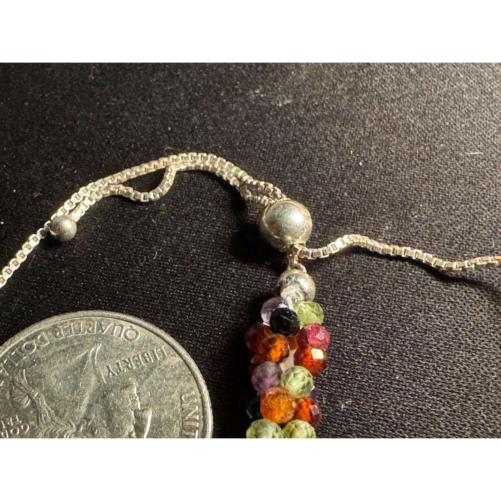 Other 925 Sterling Crystal Bolo Bracelet Size ONE SIZE - 5 Thumbnail