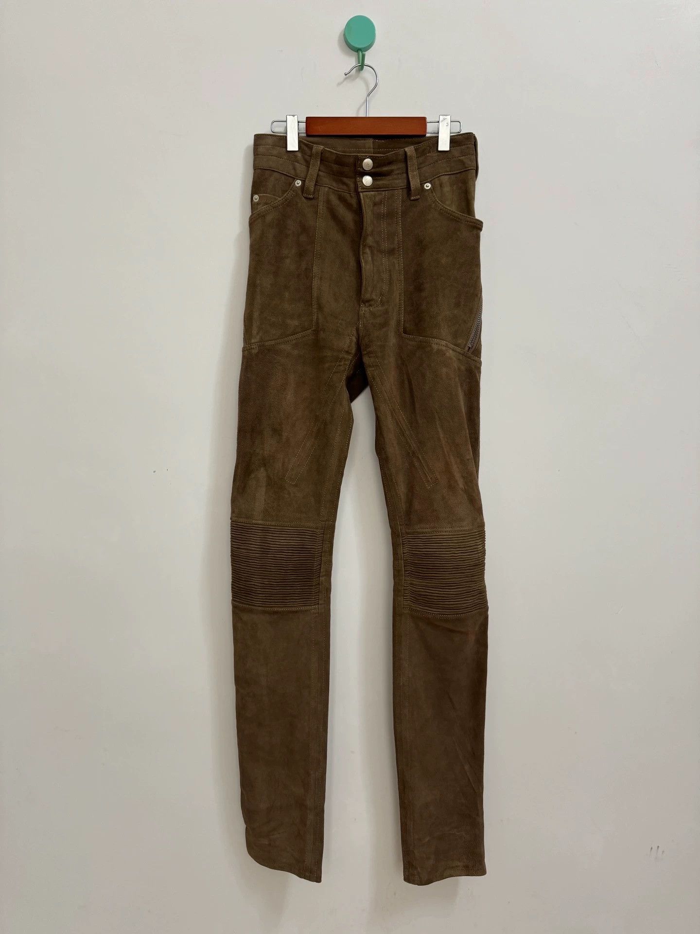 Takahiromiyashita The Soloist. takahiro miyashita high-waist skinny lambskin pants 46 Size US 30 / EU 46 - 1 Thumbnail