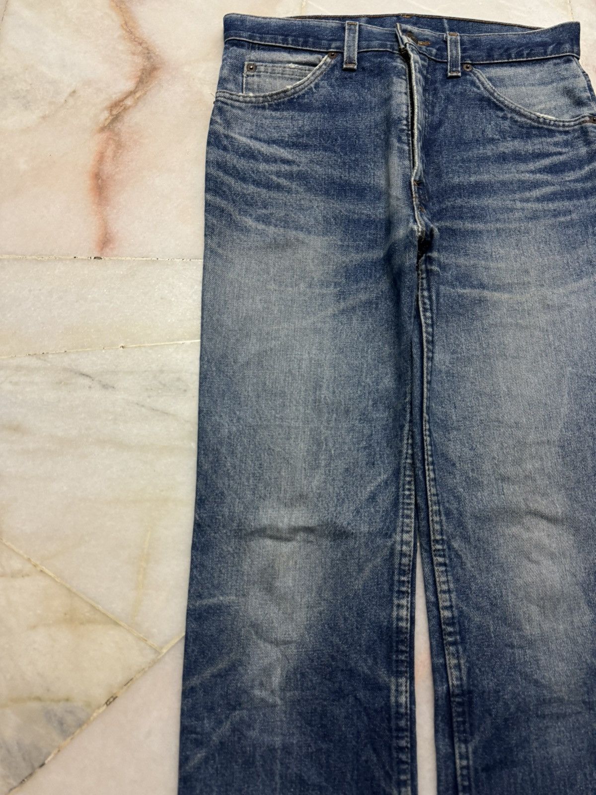 Levi's 💥INSANE💥VINTAGE Y2K LEVIS SAND WASHED DISTRESSED ORANGE TAB Size US 29 - 4 Thumbnail