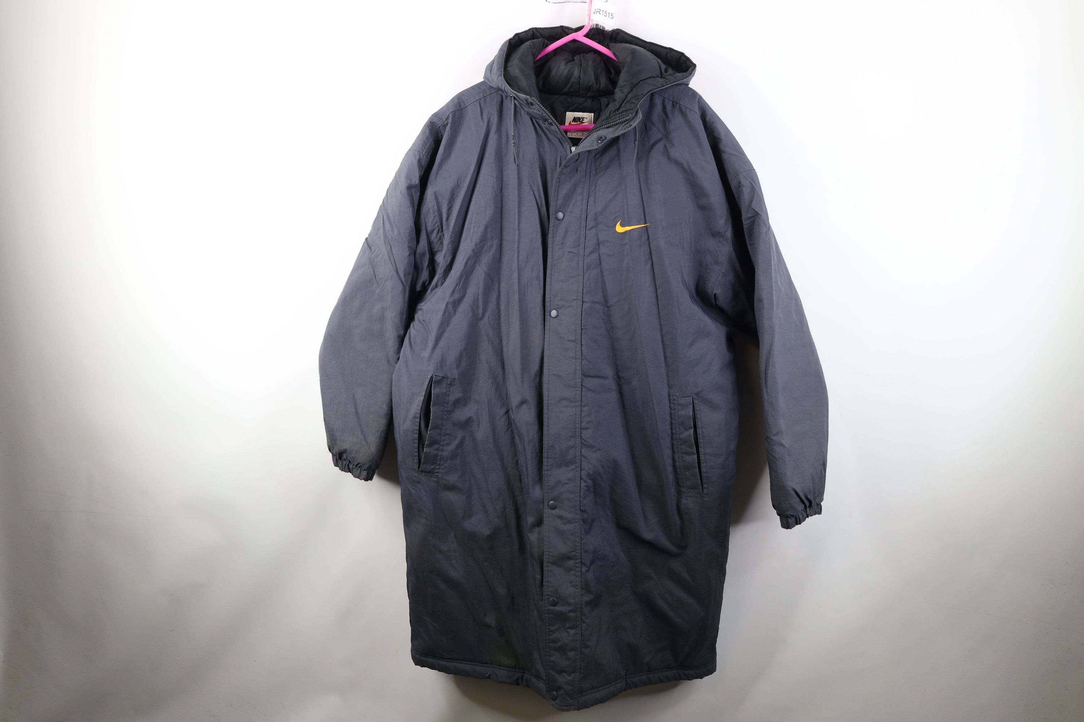 Nike Vintage 90s Nike Scott Quilted Cape Hood Puffer Parka Jacket Size US L / EU 52-54 / 3 - 1 Thumbnail