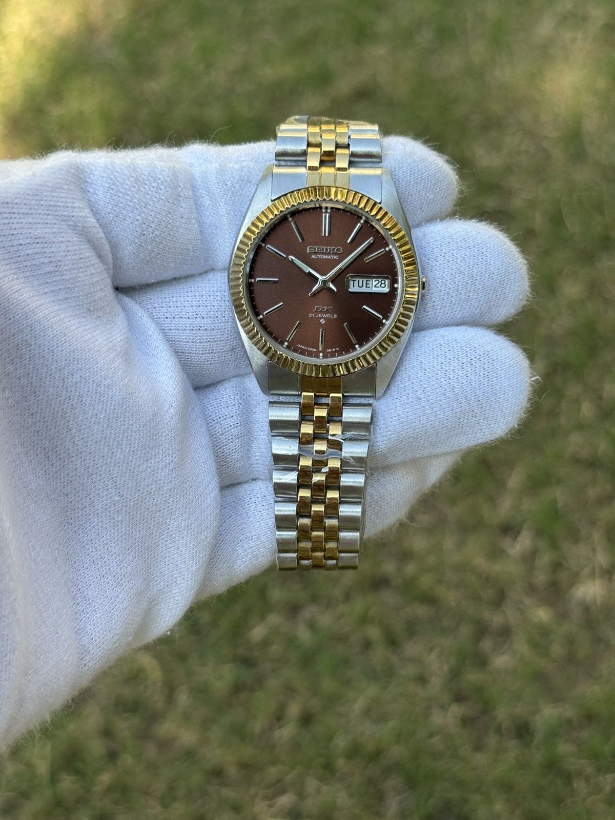 Seiko Seiko 5 DX Fluted Bezel Automatic 6309 Japanese mens Watch Size 36 - 14 Thumbnail