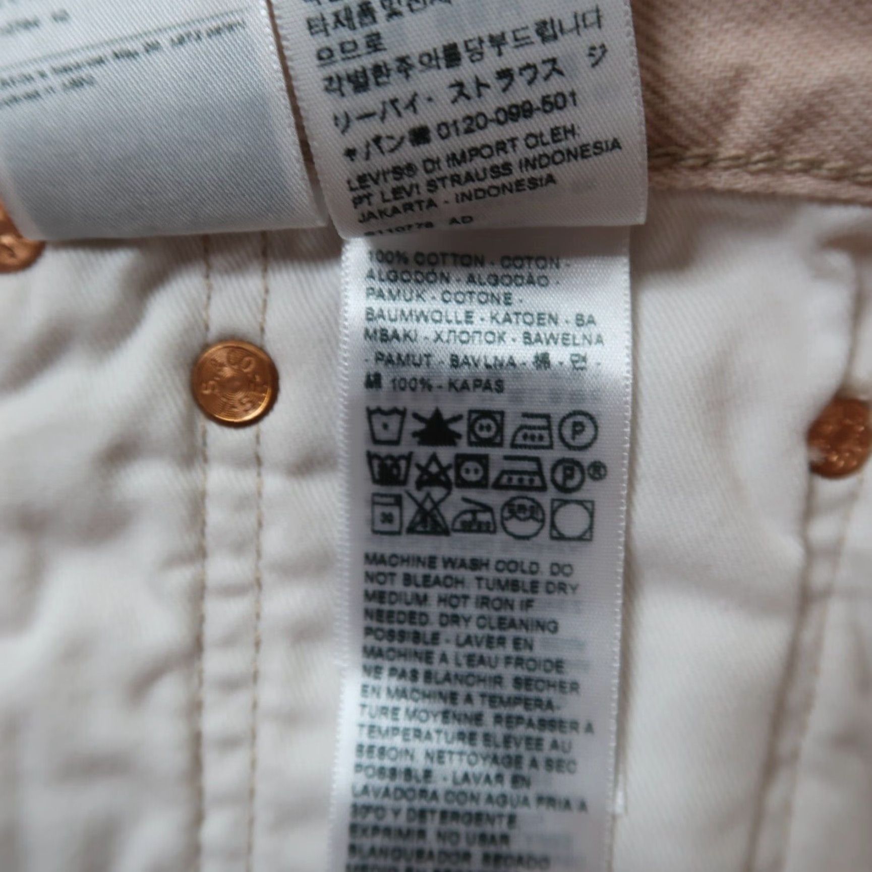 Levi's VINTAGE Levi's 501 Jeans Women Pink 29x32 Denim Straight 5-Pocket Logo Button Classic 90s 29 Womens Size 29" - 7 Thumbnail