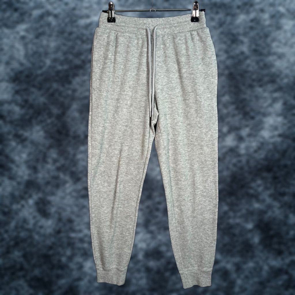 Vintage VINTAGE Sunday Best Heather Gray Ribbed Joggers XS Cotton Polyester Blend Womens Size 26" / US 2 / IT 38 - 1 Thumbnail