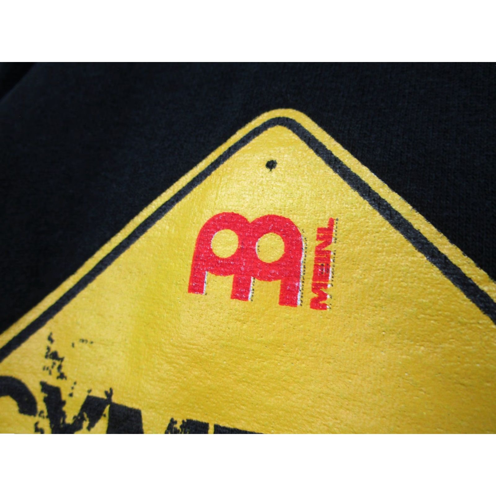 Logo 7 VINTAGE Meinl Cymbals Ahead Hoodie Mens 2XL Black Pullover Drum Music Sweatshirt Logo Graphic Print With Kangaroo Pocket Size US XXL / EU 58 / 5 - 4 Thumbnail