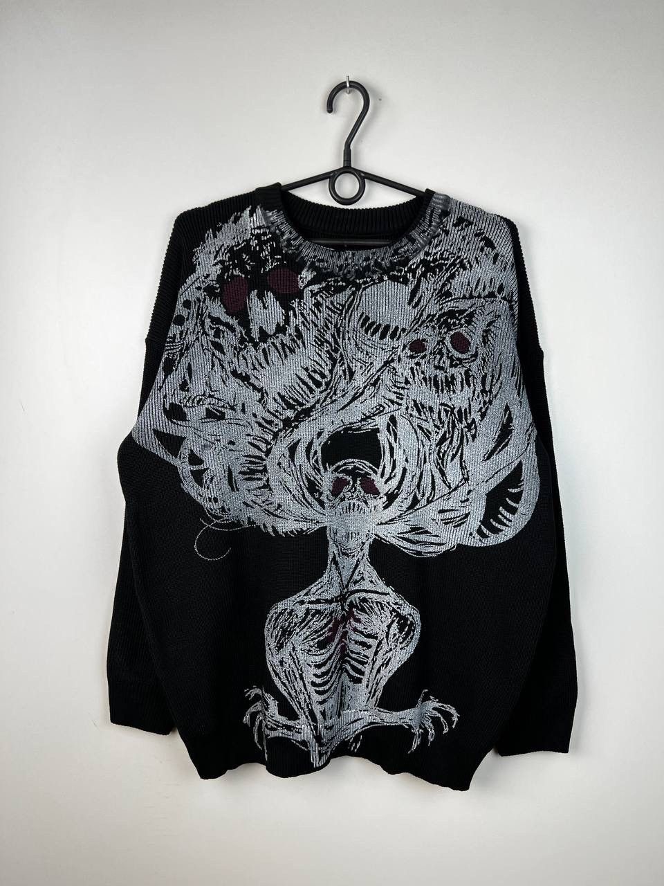 Vintage Skulls crazy y2k vintage sweaters size M Size US M / EU 48-50 / 2 - 1 Thumbnail