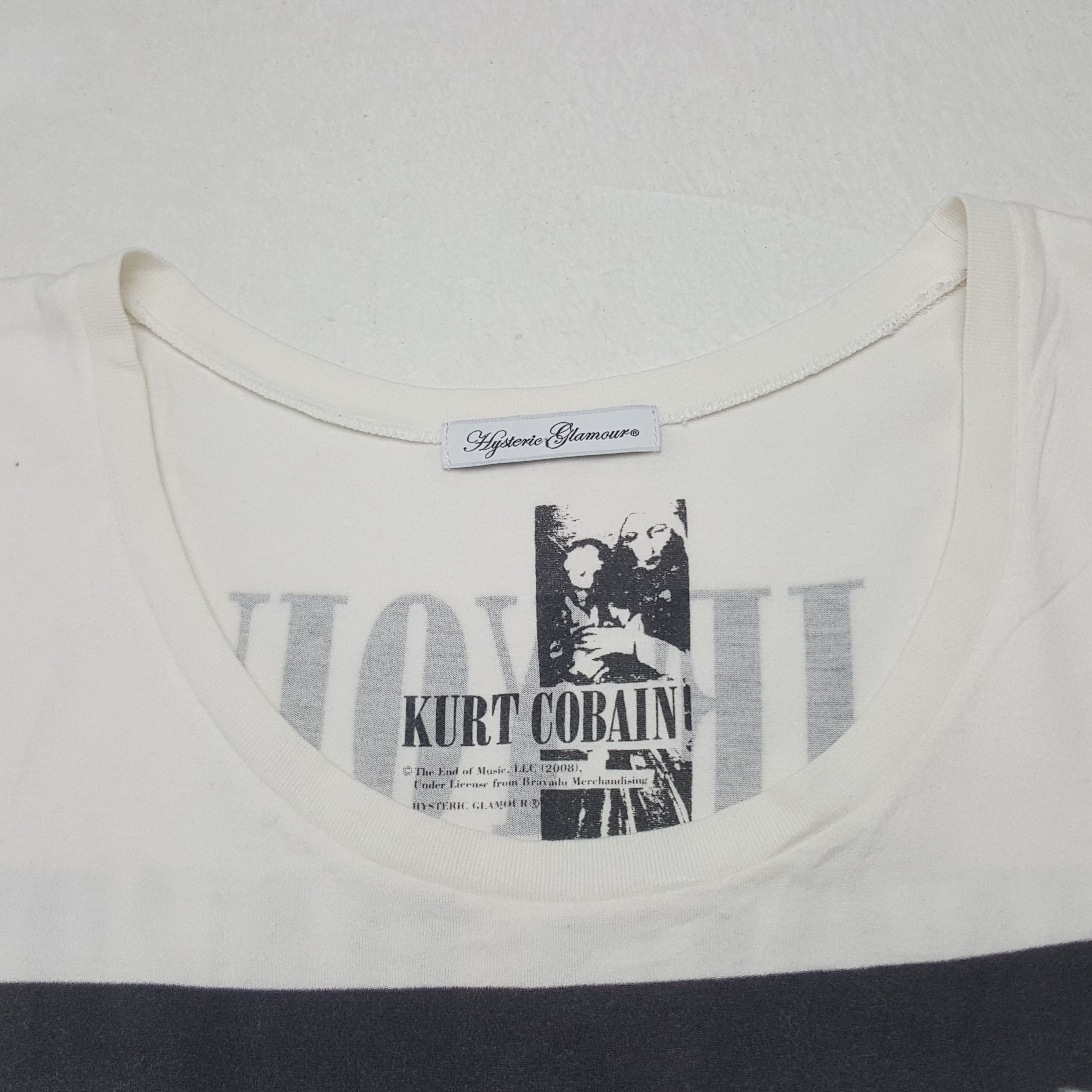 Hysteric Glamour × Vintage Vintage Hysteric x Kurt Cobain Tshirt Size US S / EU 44-46 / 1 - 5 Thumbnail