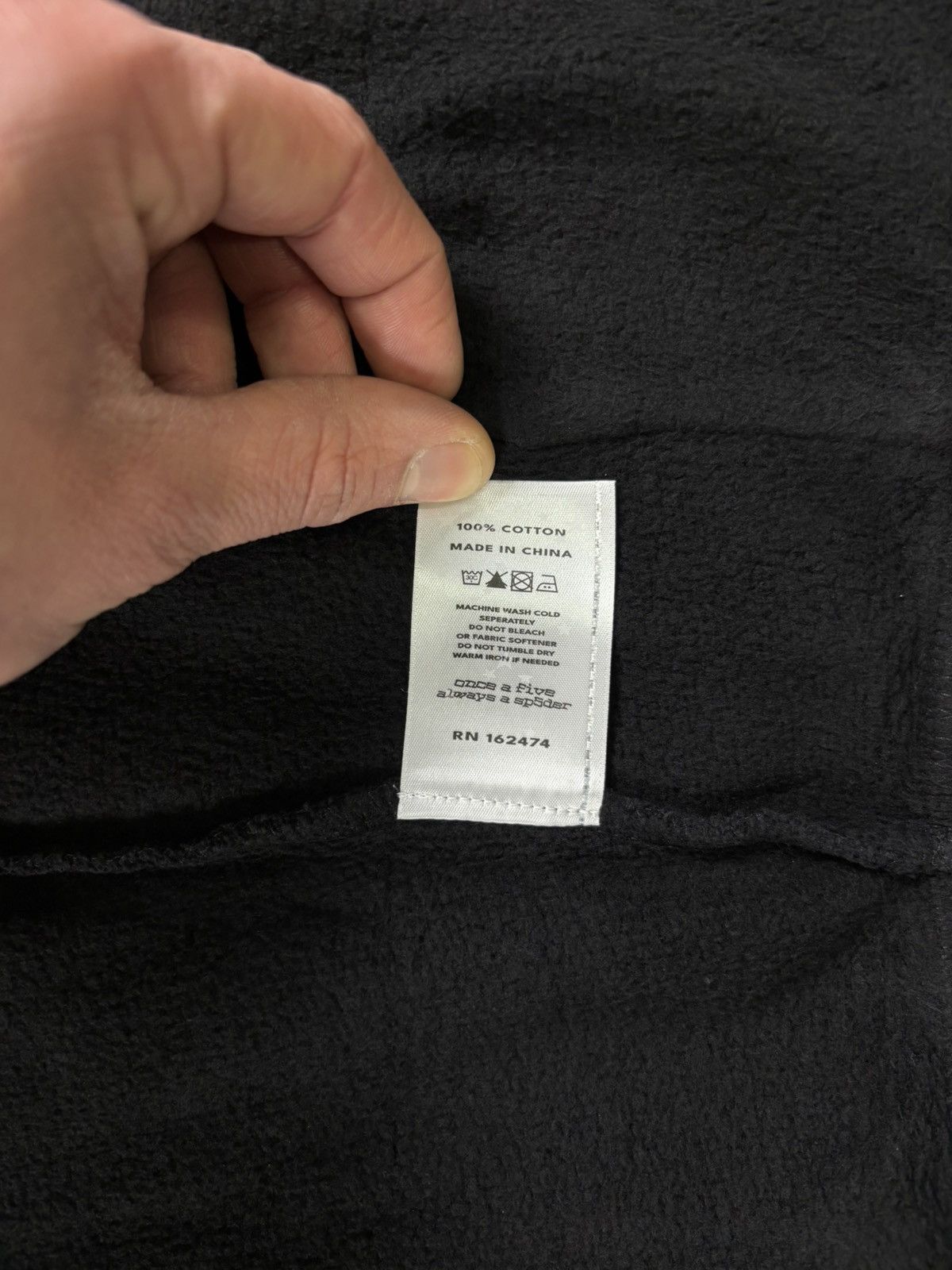 Sp5der Sp5der SP555 Zip Hoodie, Black Size US M / EU 48-50 / 2 - 8 Thumbnail