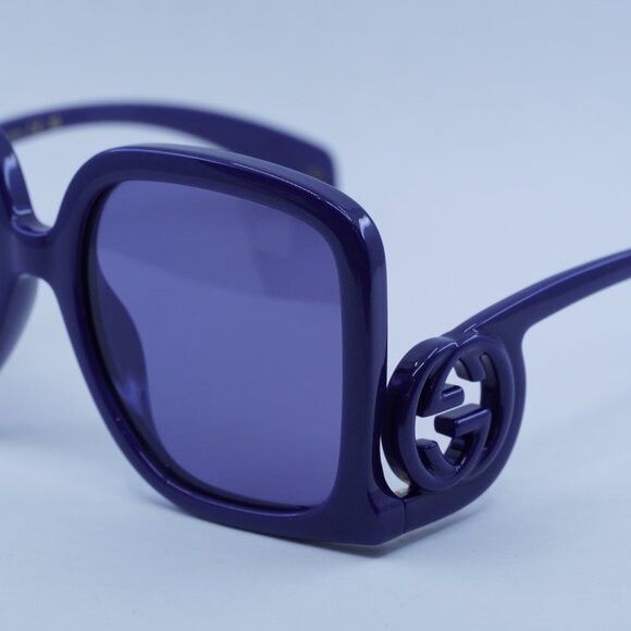 Gucci 🕶️ New Gucci GG1326S 006 Sunglasses - Violet Frame Size ONE SIZE - 4 Thumbnail