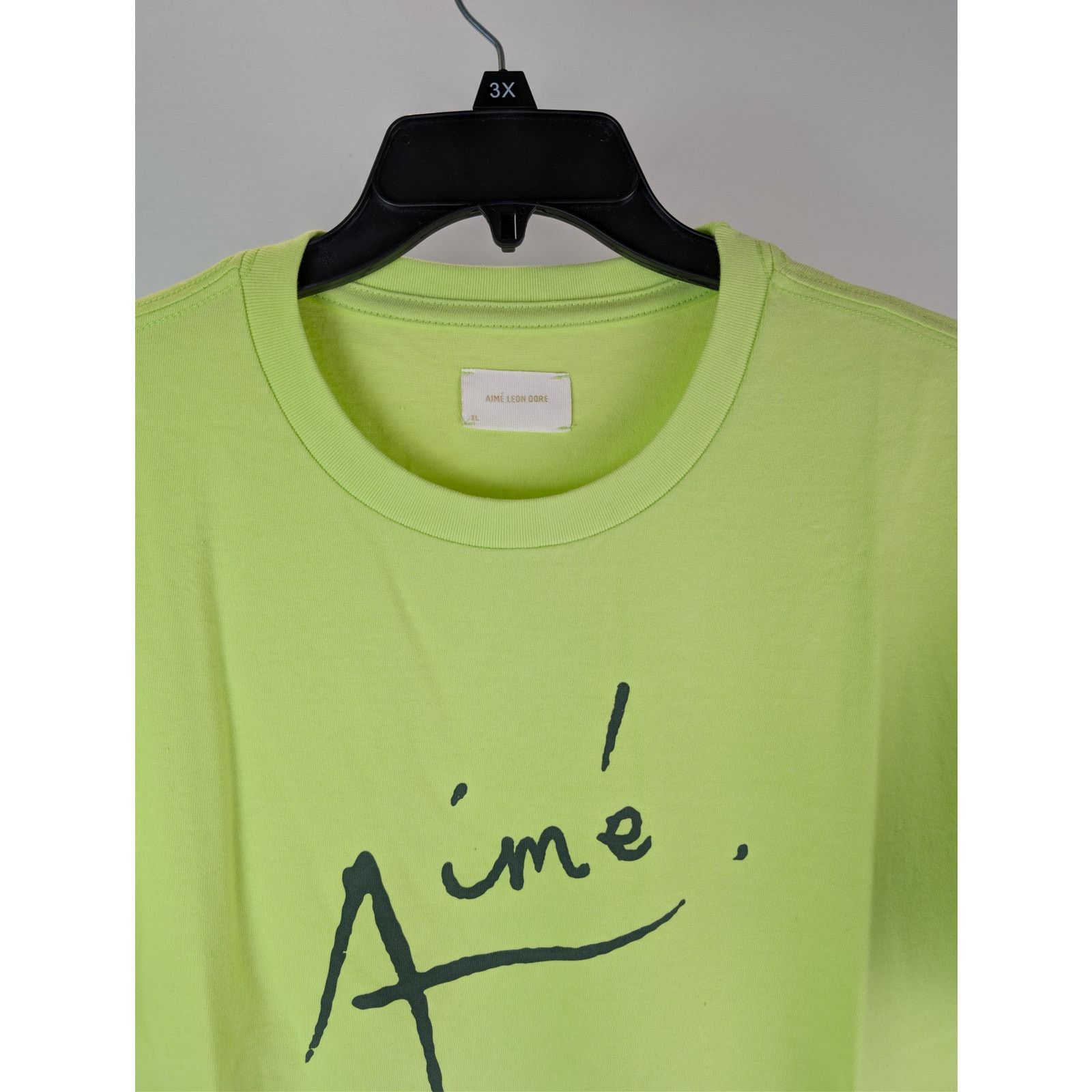 Aime Leon Dore o1rshd1 SS Signature Tee T-Shirt in Sharp Green Size US XL / EU 56 / 4 - 7 Thumbnail