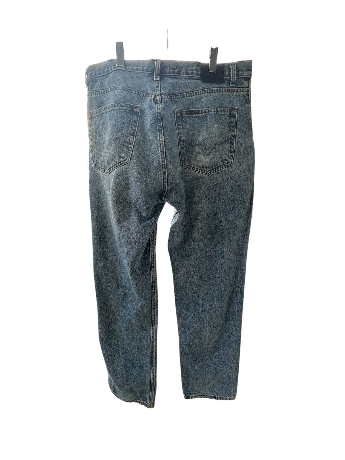 Harley Davidson × Vintage Vintage Harley Davidson Denim Jeans Distressed Condition Size US 35 - 2 Thumbnail