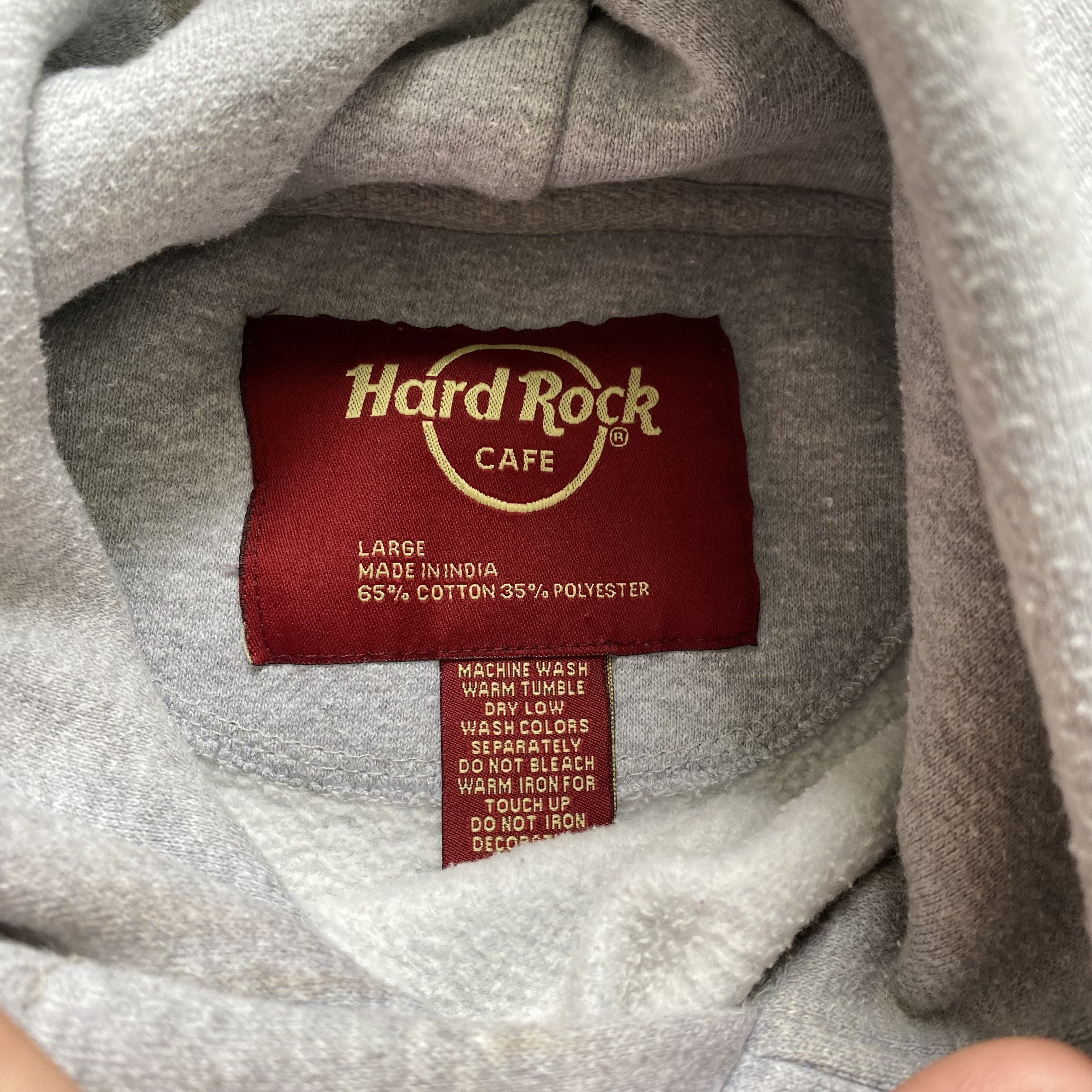 Hard Rock Cafe 🎸 Vintage 00s Hard Rock Cafe Hoodie Y2K Barcelona Spain Size US M / EU 48-50 / 2 - 7 Thumbnail