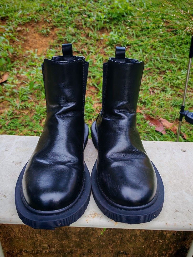 GU × Undercover GU x Undercover Black Chelsea Boots Size 28 Rare Size US 10 / EU 43 - 3 Thumbnail