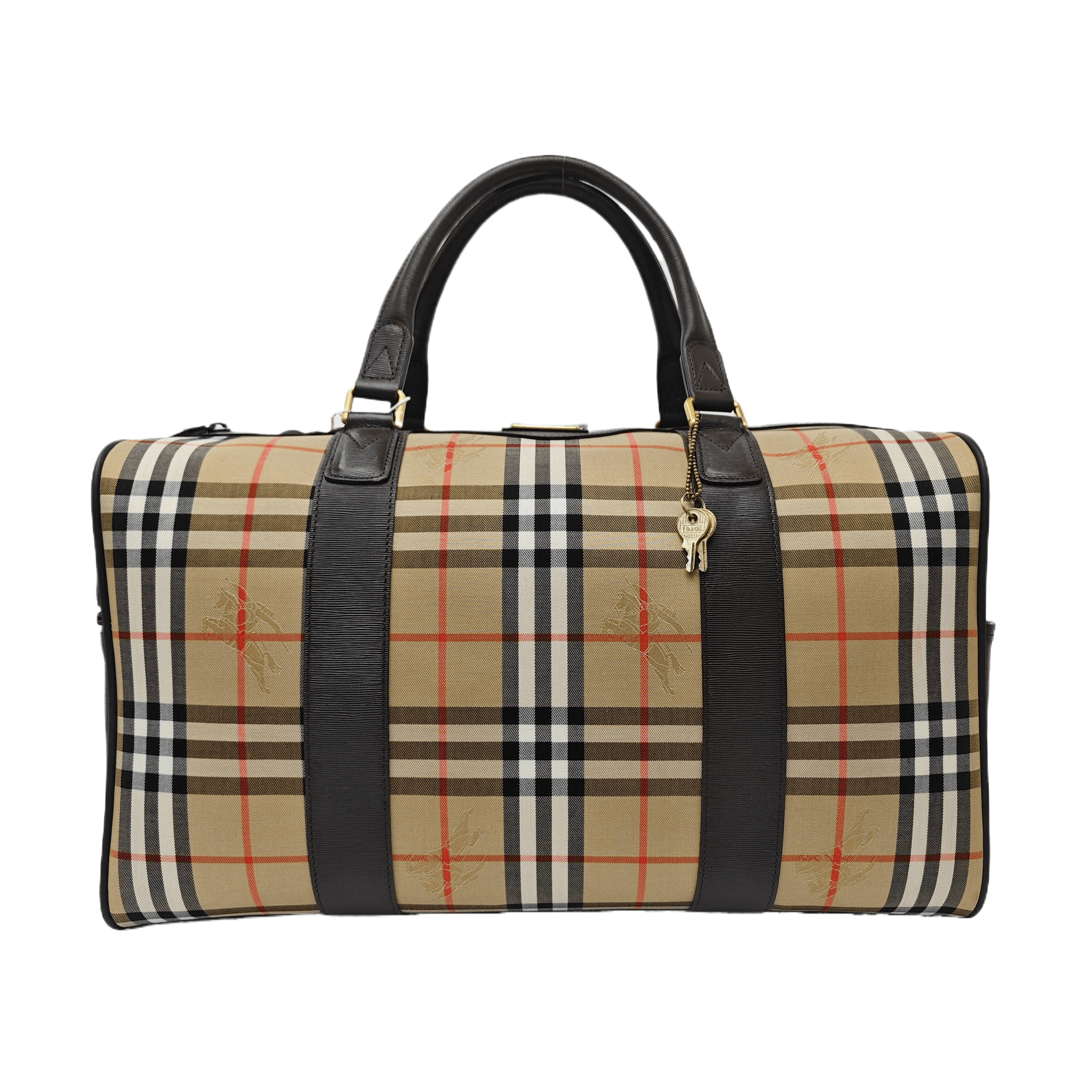 Burberry Burberry Nova Check Equestrian Knight Handle Bag Size ONE SIZE - 1 Thumbnail