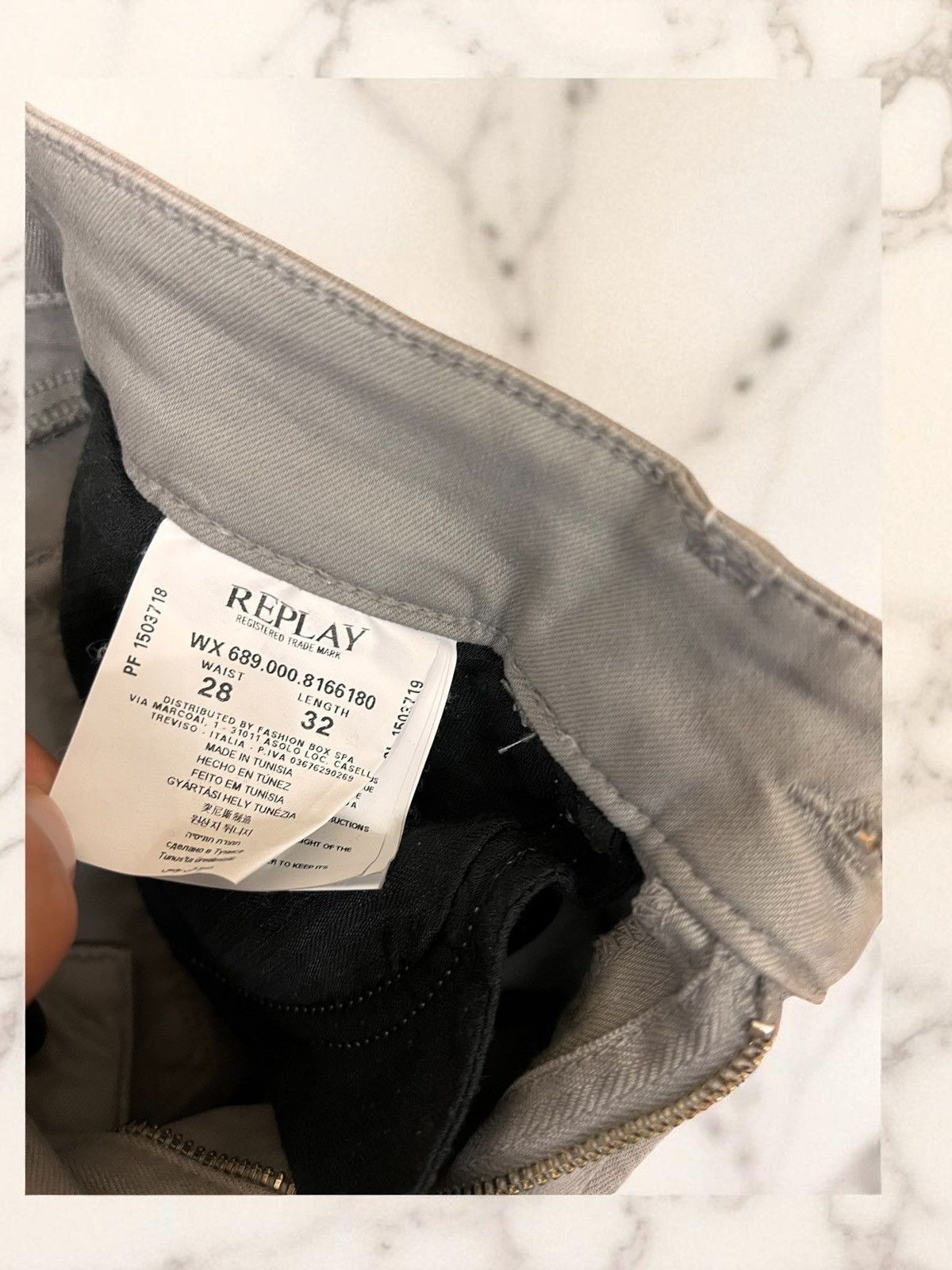 Replay Replay Luz gray skinny jeans size W28 L32 Size 28" / US 6 / IT 42 - 6 Thumbnail