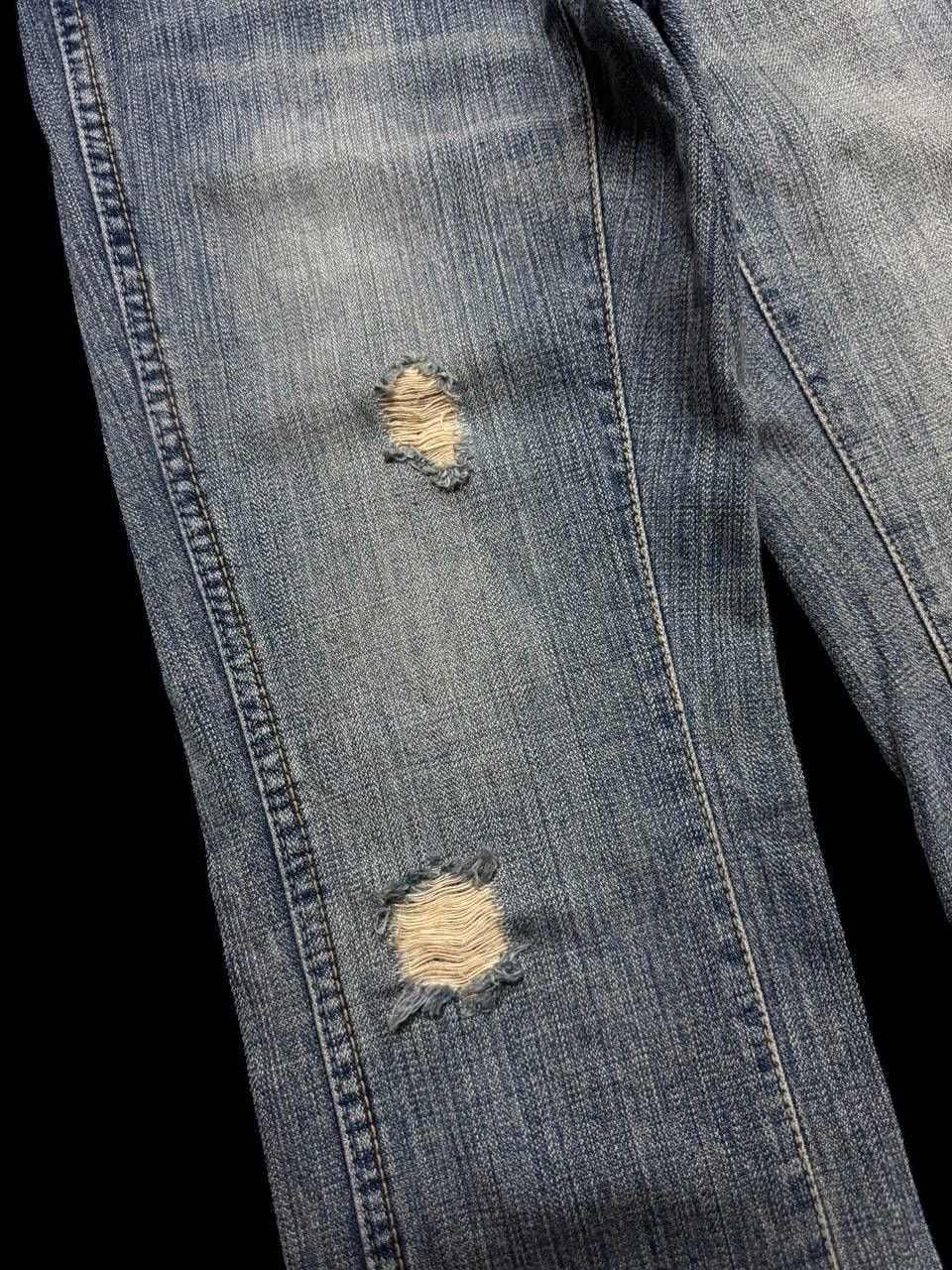 FLARE 90s Brappers Mudwash Distressed Ripped Insane Jeans