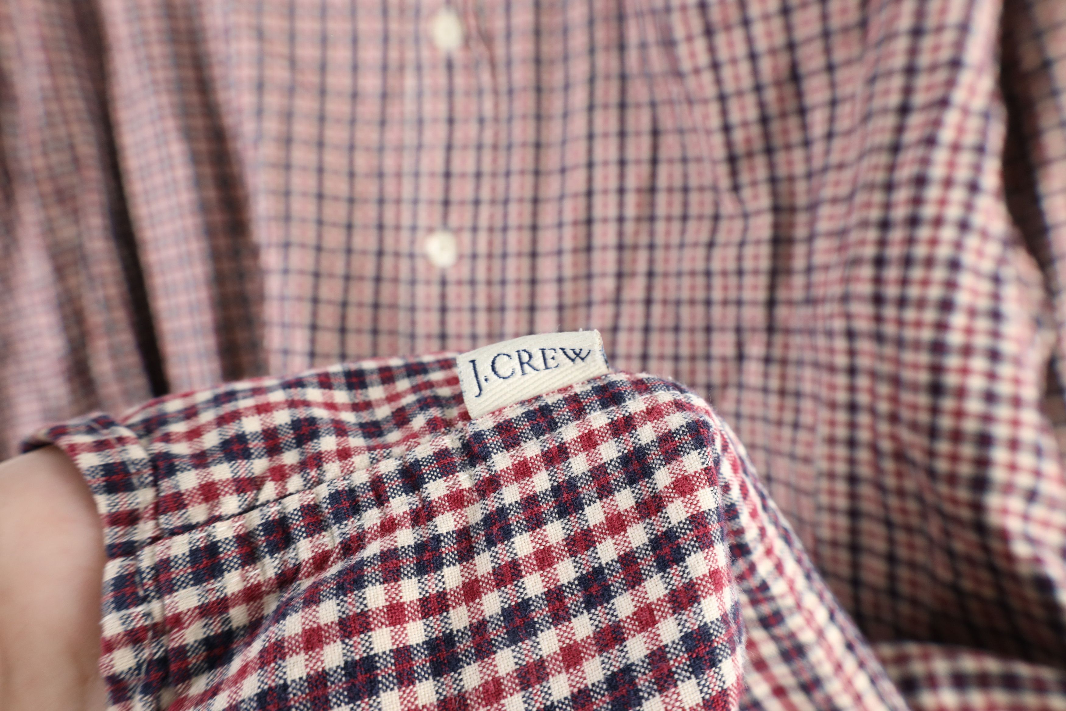 J.Crew × Vintage Vintage 90s J Crew Flannel Collared Button Down Shirt Plaid Size US XL / EU 56 / 4 - 5 Thumbnail