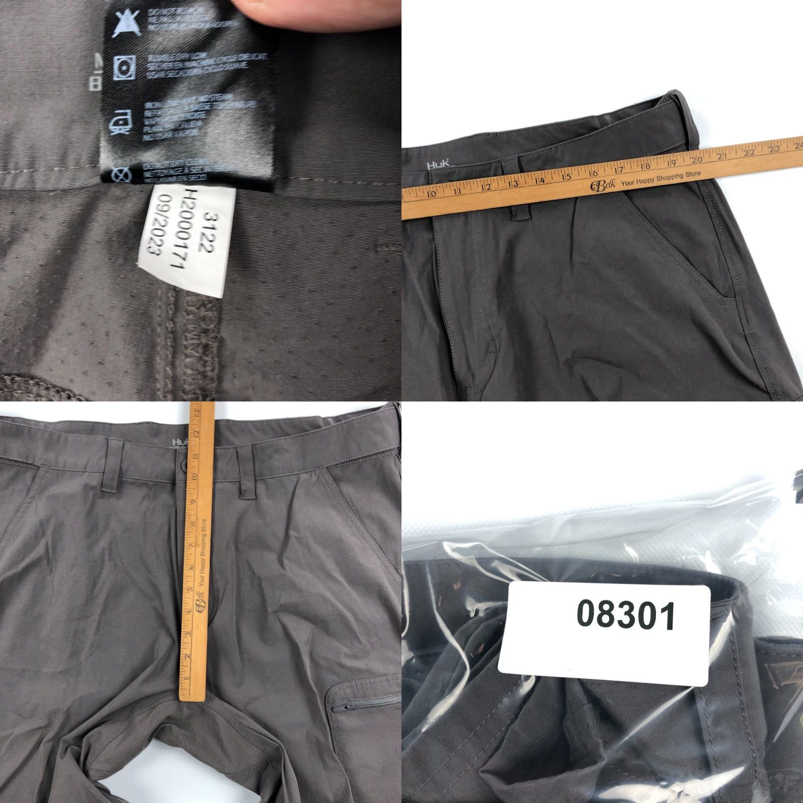 Vintage Huk Fishing Shorts Mens XXL Next Level Performance 10.5" Inseam Gray NXTLVL Shorts Men Gray Weekend Fishing 10.5in Inseam NF NXTLVL Size US 39 - 8 Thumbnail