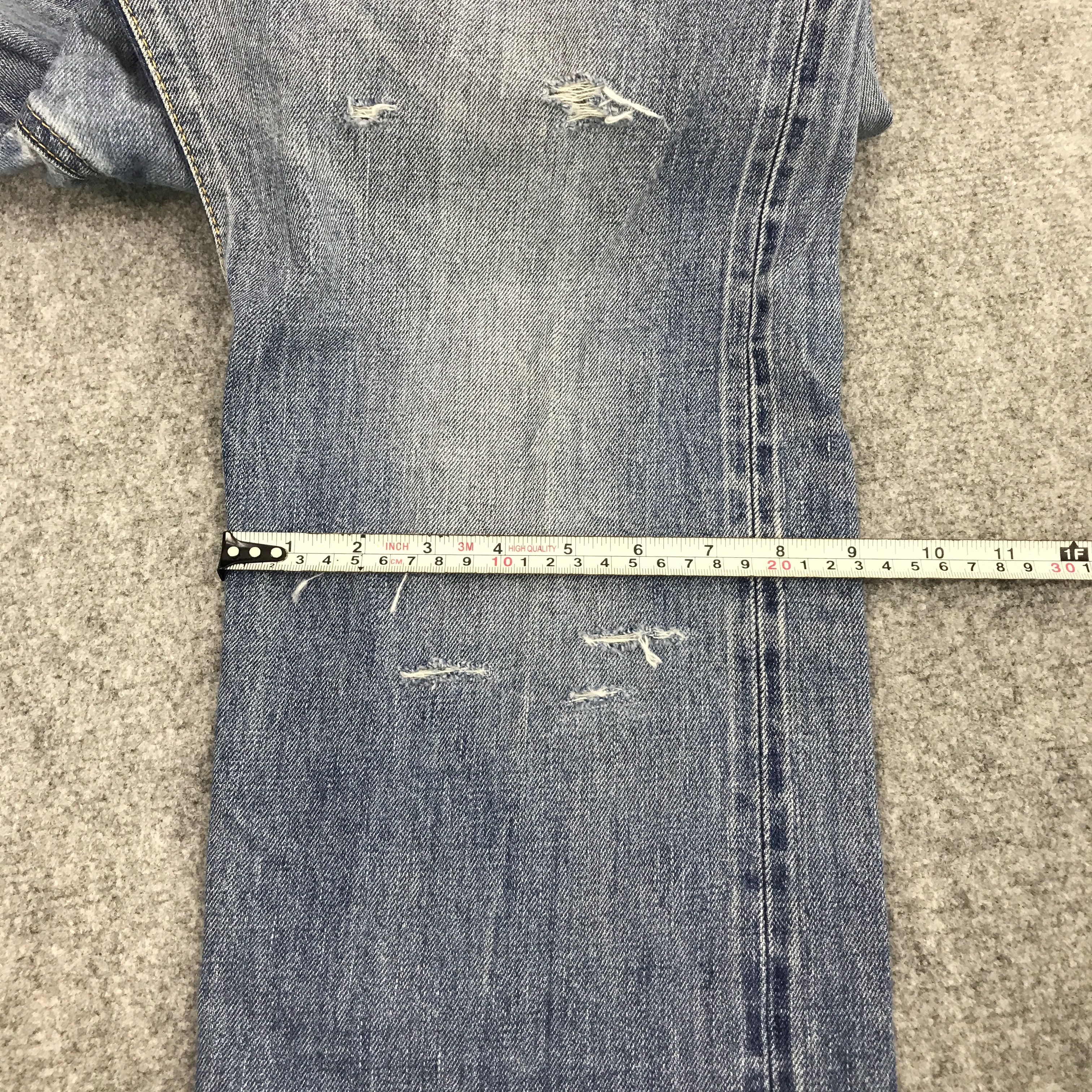 Edwin × Japanese Brand BAGGY EDWIN JAPN DESIGN DISTRESSED JEAN Size US 33 - 6 Thumbnail