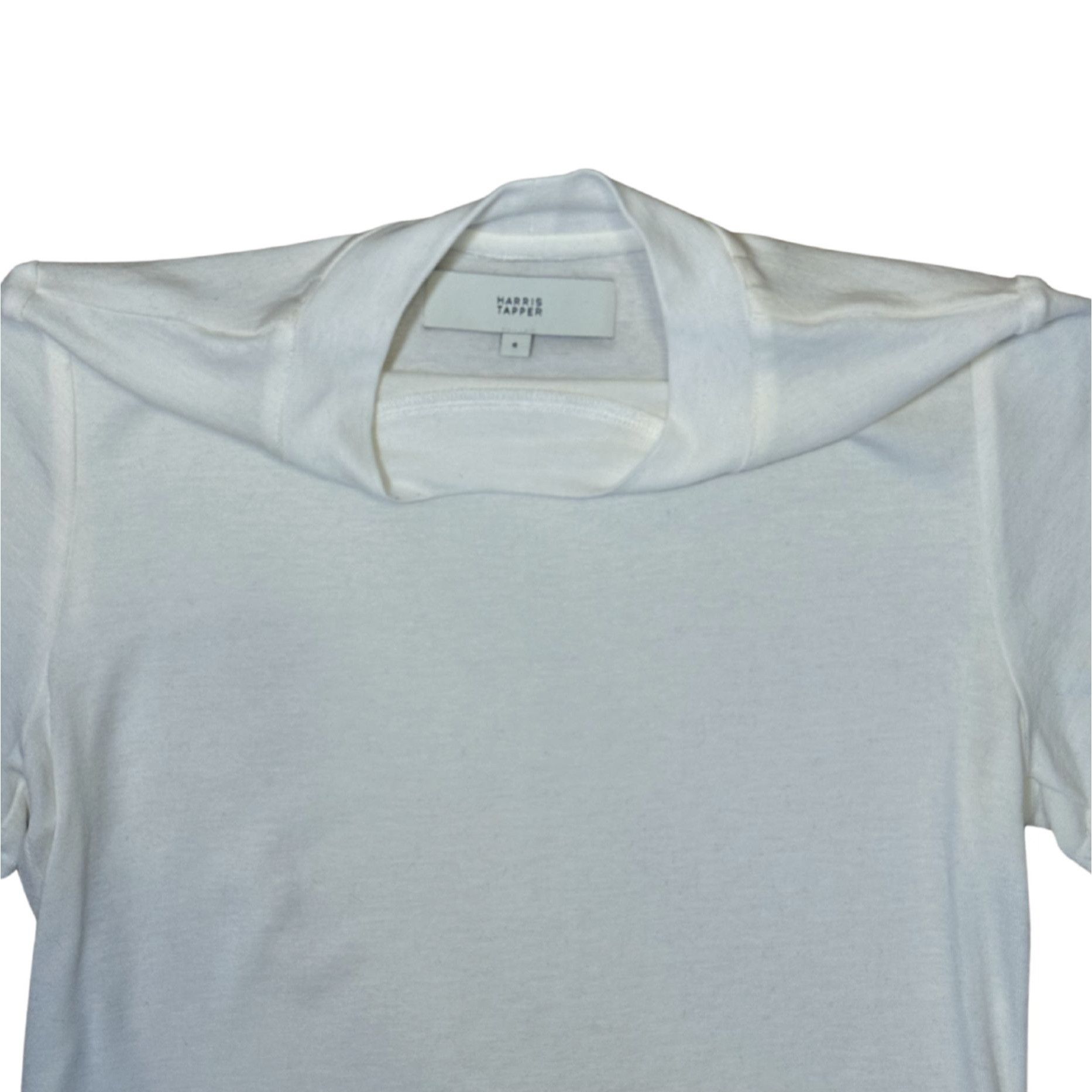 Other HARRIS TAPPER Romeo T-Shirt in Tencel Wool White EUC $249 Sz Size XS / US 0-2 / IT 36-38 - 5 Thumbnail