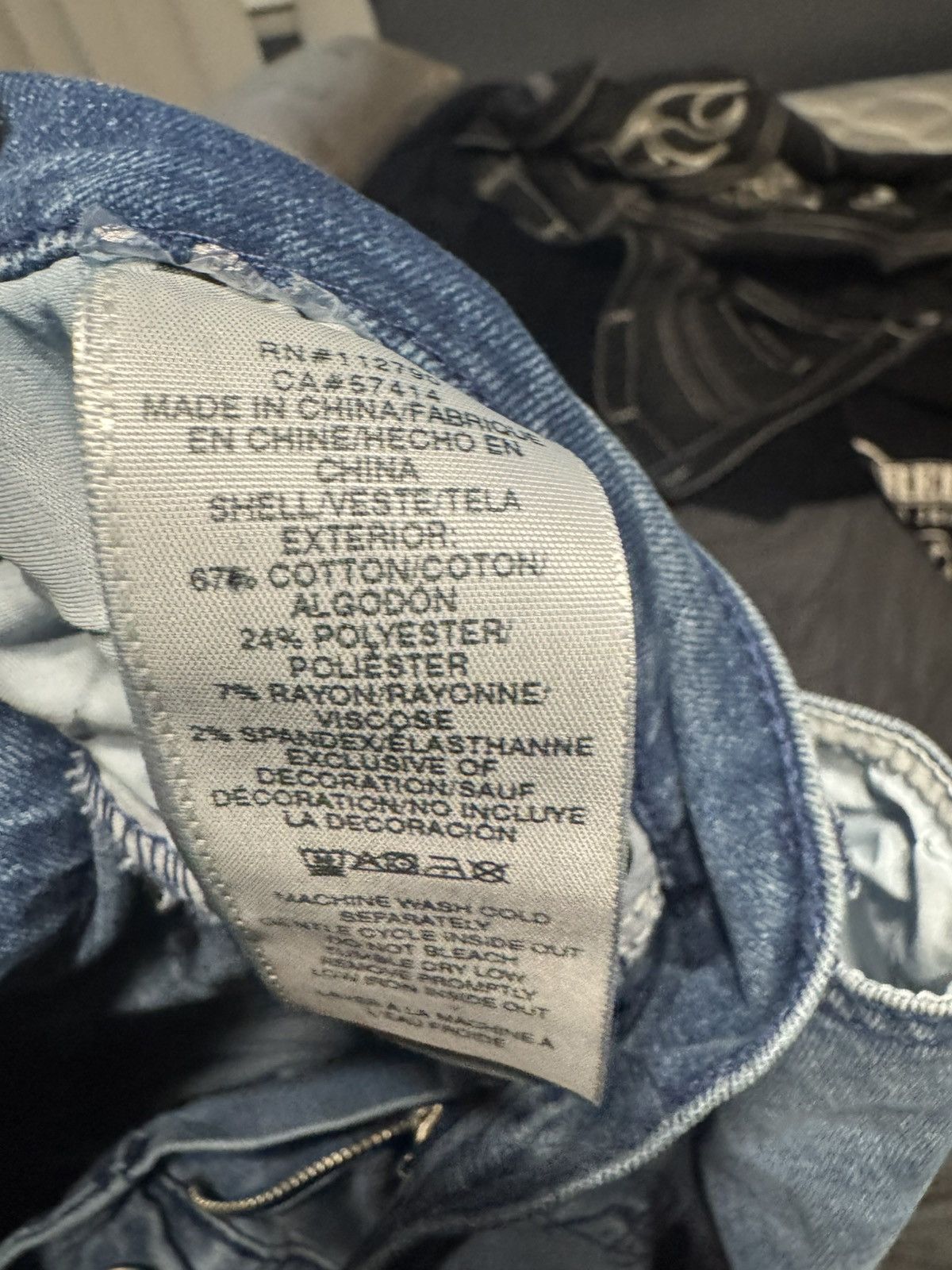 True Religion True Religion Ricky Straight Denim Size US 42 / EU 58 - 5 Thumbnail