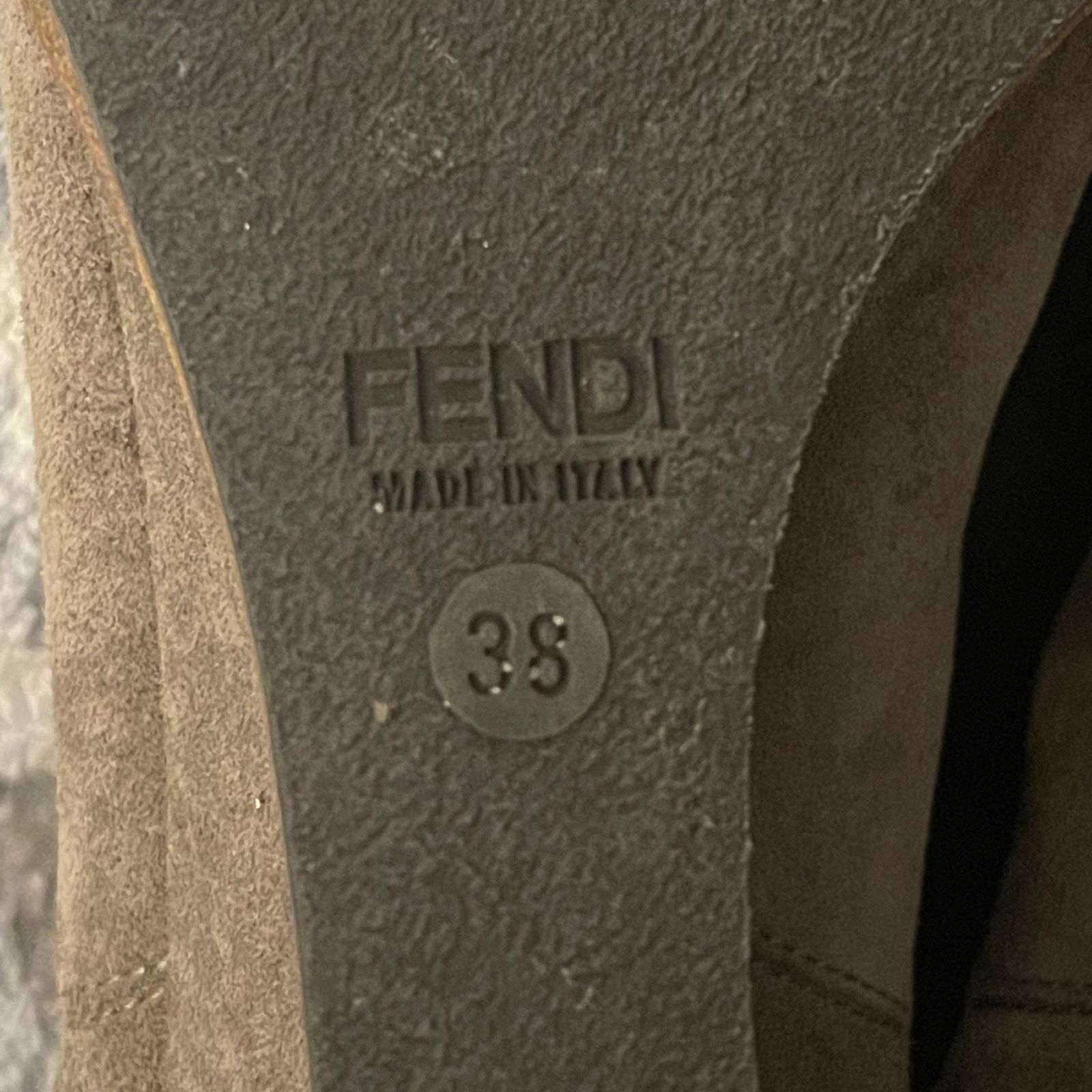Fendi FENDI Women’s Tan Suede Leather Wedge Chelsea Boots 38 Italy Size US 7.5 / IT 37.5 - 10 Thumbnail