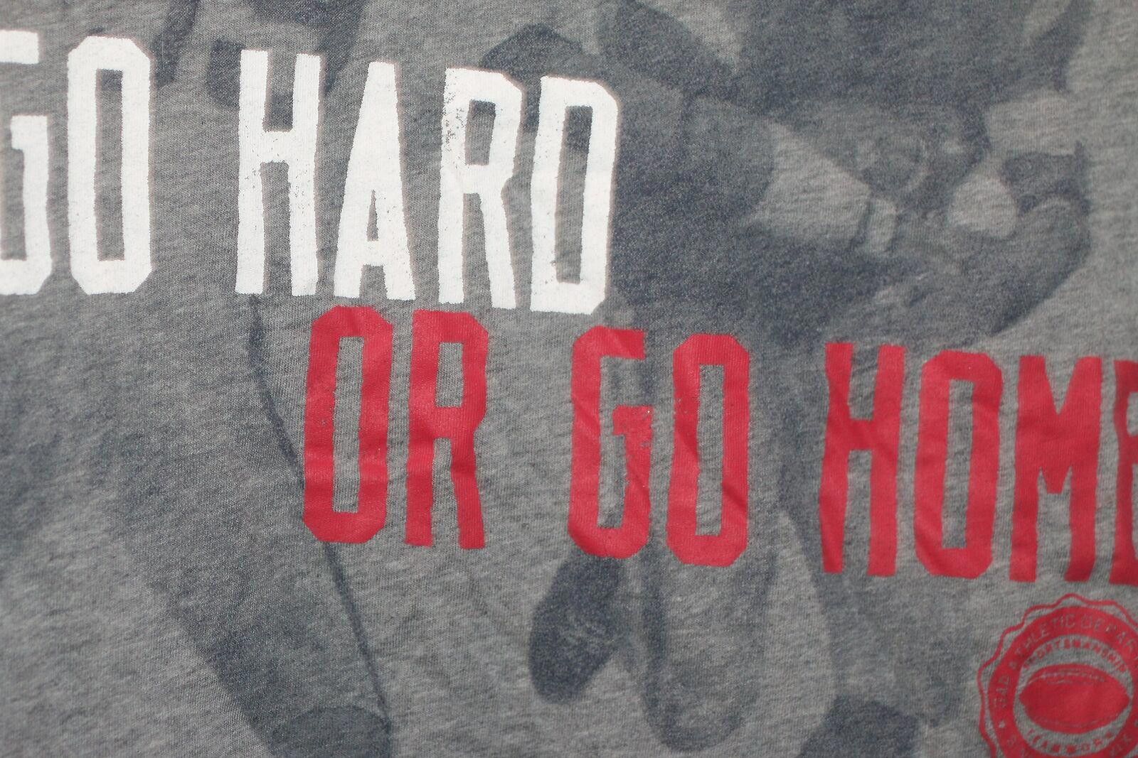 Other Size xxl go hard or go home grey t-shirt Footbal sport #59 Size US XXL / EU 58 / 5 - 4 Thumbnail