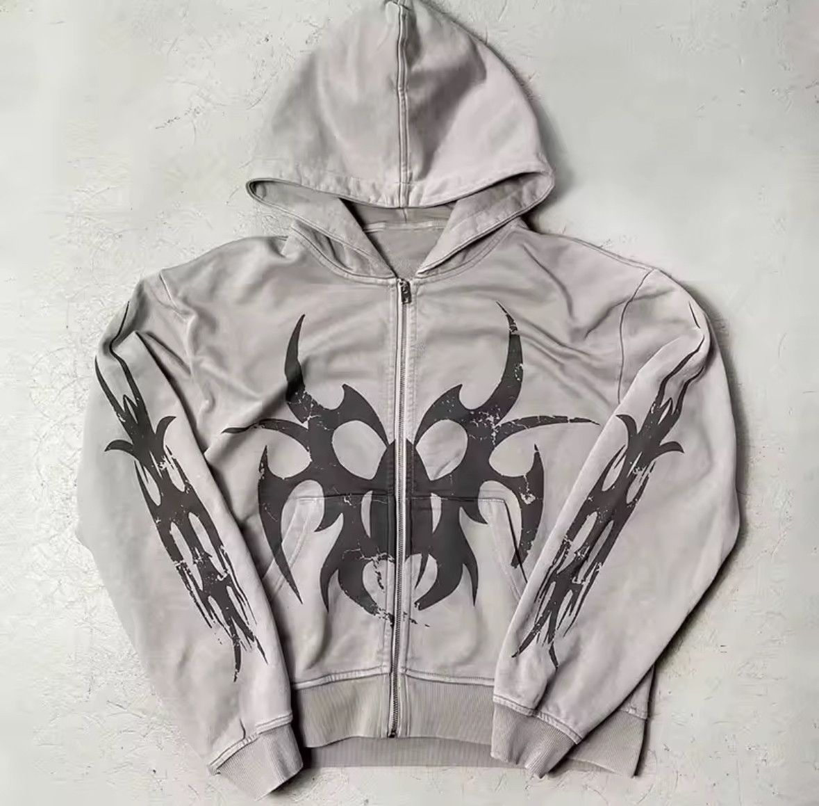 Other High Street Punk Retro Zipper Hoodies Trendy Versatile Top Size US XL / EU 56 / 4 - 1 Thumbnail