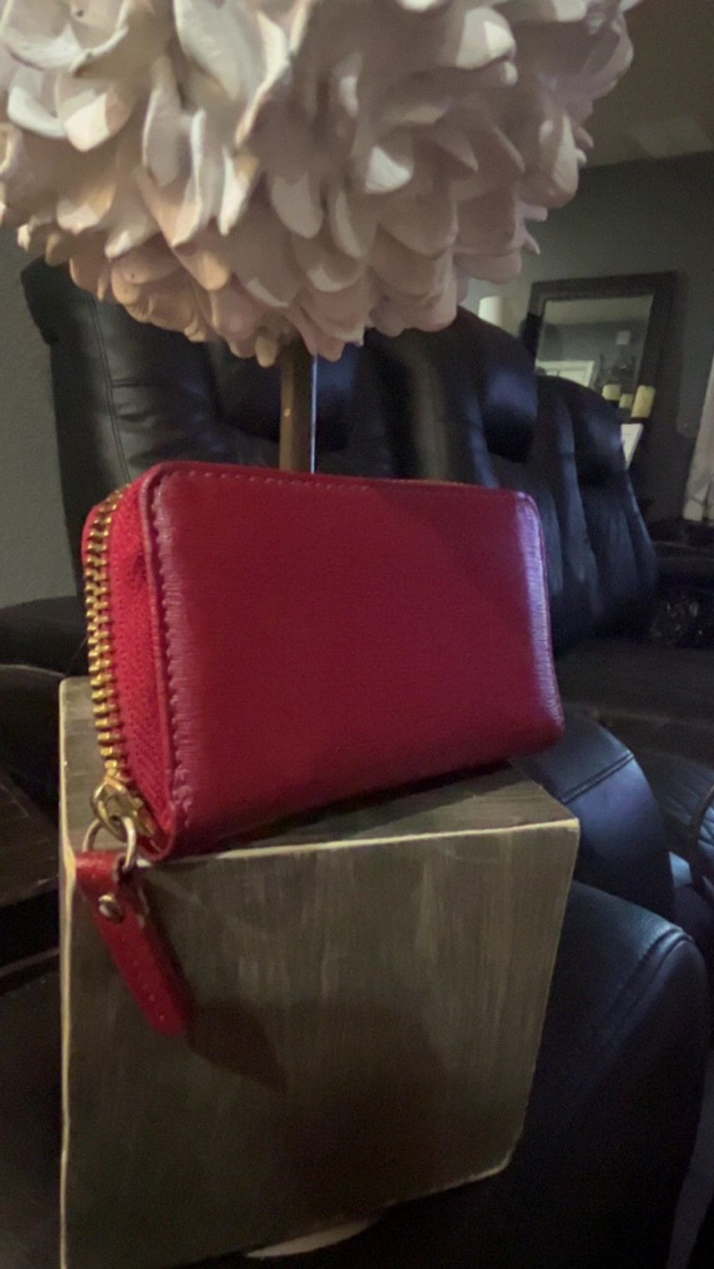 Trina Turk Women's Tusk Red Leather Zip Wallet One Size Size ONE SIZE - 2 Thumbnail