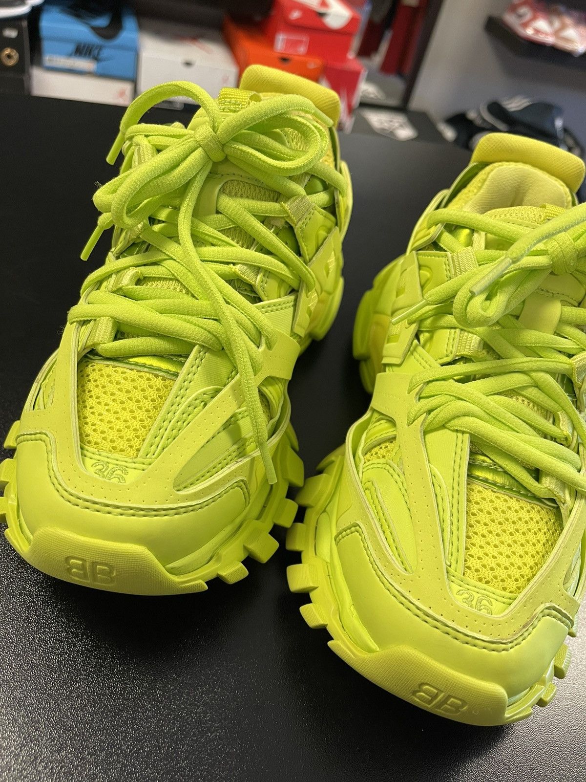 Balenciaga Size 6 - Balenciaga Track Trainer Lime Size US 6 / IT 36 - 8 Thumbnail