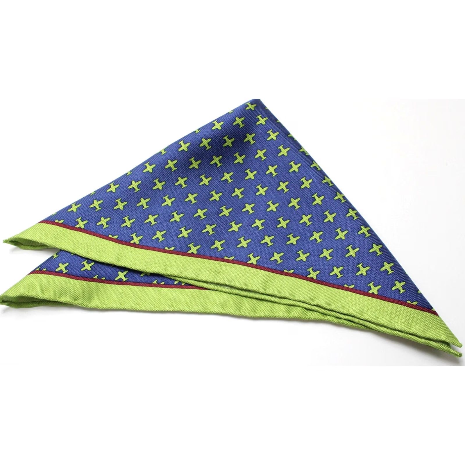 Suitsupply SUITSUPPLY Handkerchief Men's ONE SIZE Pure Silk Airplane Graphic Pocket Square Size ONE SIZE - 5 Thumbnail
