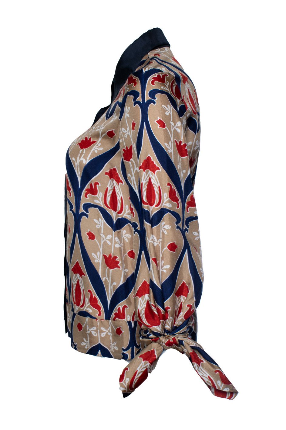 Prada Prada, Floral printed blouse with bows Size M / US 6-8 / IT 42-44 - 4 Thumbnail