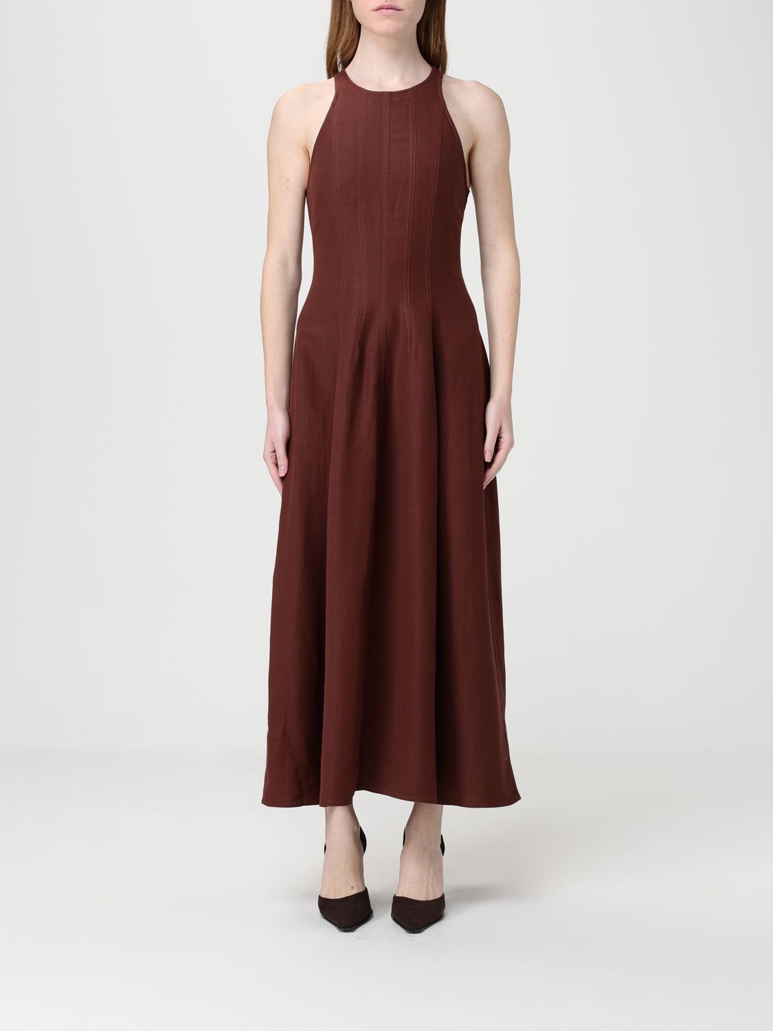 Brunello Cucinelli Brunello Cucinelli Dress Woman Violet Size L / US 10 / IT 46 - 1 Thumbnail