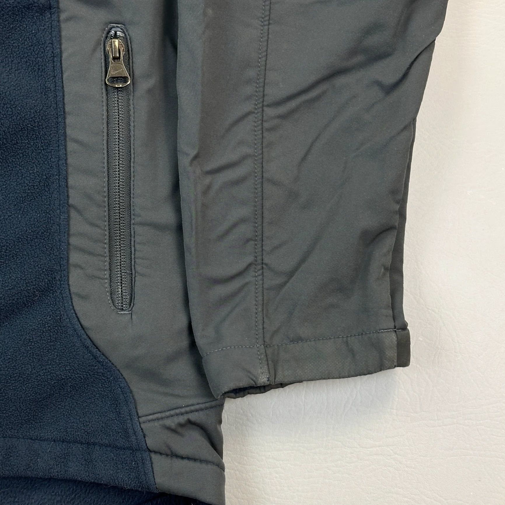 Nike VINTAGE Nike Jacket Mens Large Blue Gray Fleece Lined Embroidered Swoosh Y2K Size US L / EU 52-54 / 3 - 3 Thumbnail