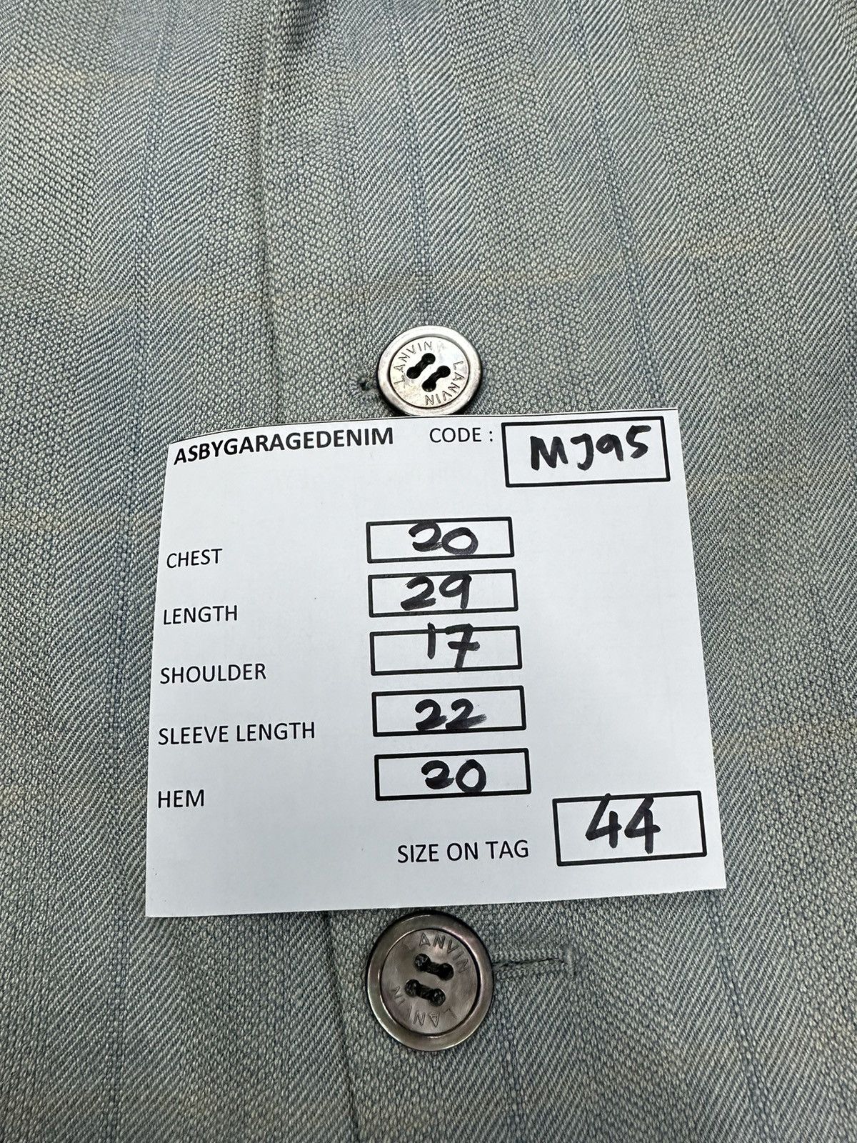 Designer × Lanvin Lanvin Collection Blazer Jacket MJ95 Size 36S - 13 Thumbnail