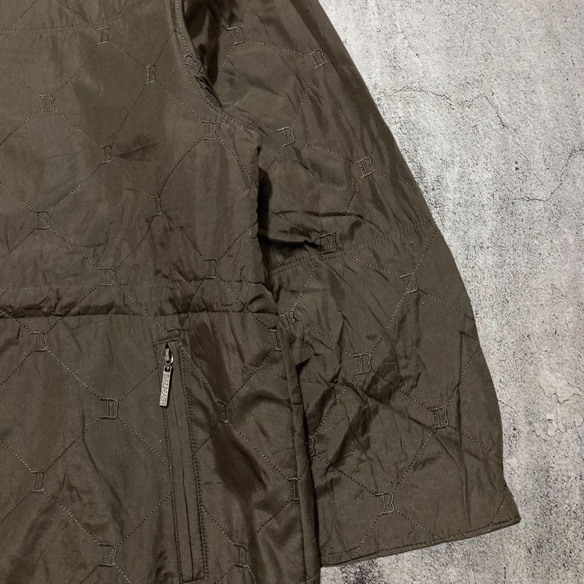 Balmain Balmain Paris Monogram Quilted Jacket Dark Brown Luxury Size US XXL / EU 58 / 5 - 5 Thumbnail