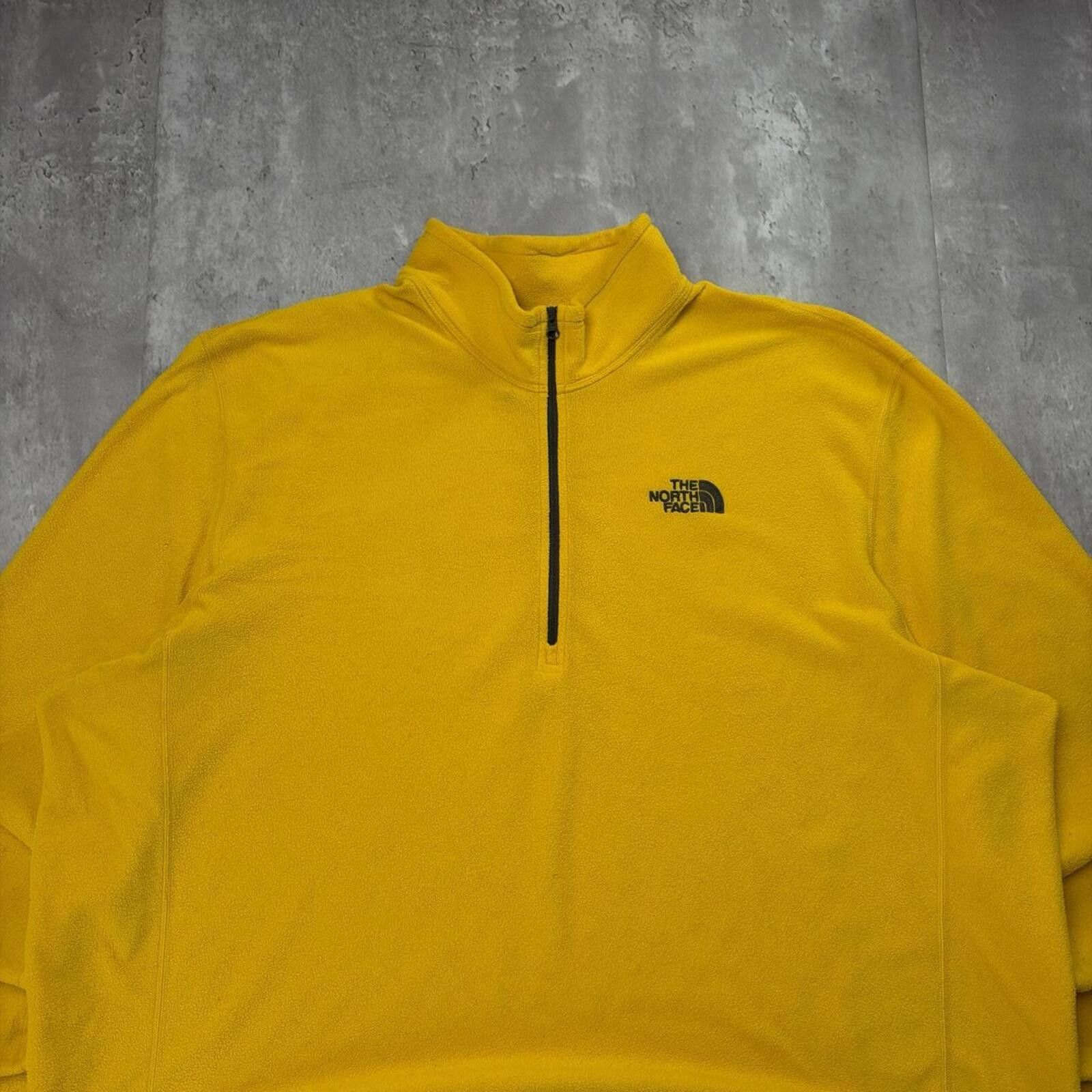The North Face Y2K Yellow The North Face Fleece Quarter Zip Sweater Size US XXL / EU 58 / 5 - 2 Thumbnail