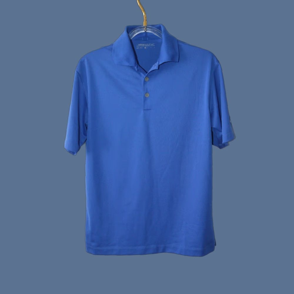 Nike Nike Golf Polo Shirt Men M Blue Dri-Fit Short Sleeve Adult Size US M / EU 48-50 / 2 - 1 Thumbnail