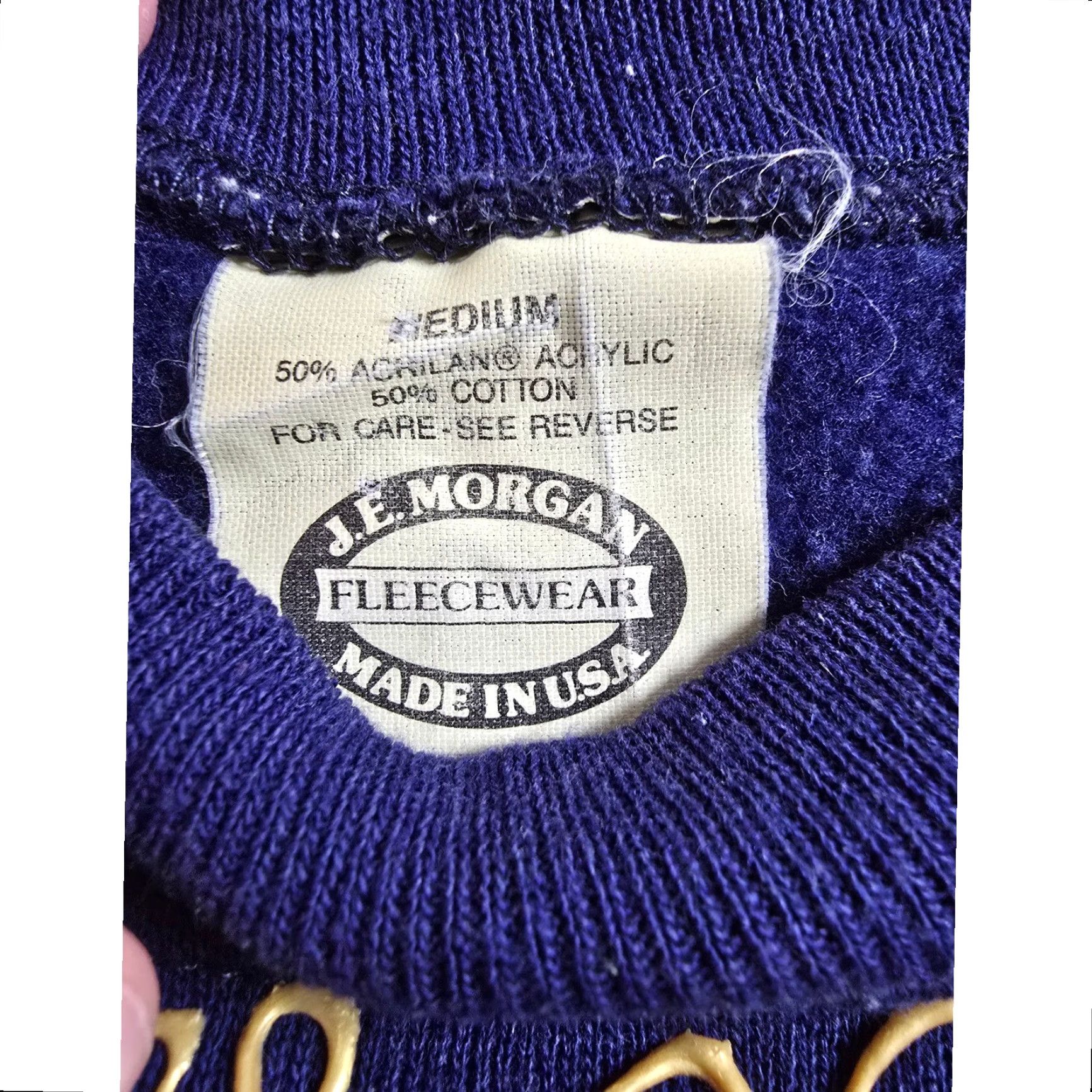 Vintage VINTAGE Sweatshirt Womens M Blue Cat & Yarn Graphic Read J.E. Morgan Size M / US 6-8 / IT 42-44 - 3 Thumbnail