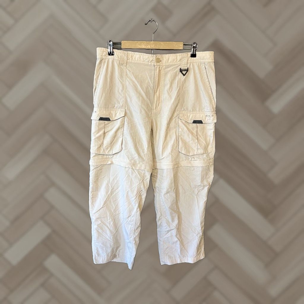 Vintage Columbia PFG Mens Khaki Outdoor Hiking Convertible Pants Large 32L Size US 33 - 1 Thumbnail