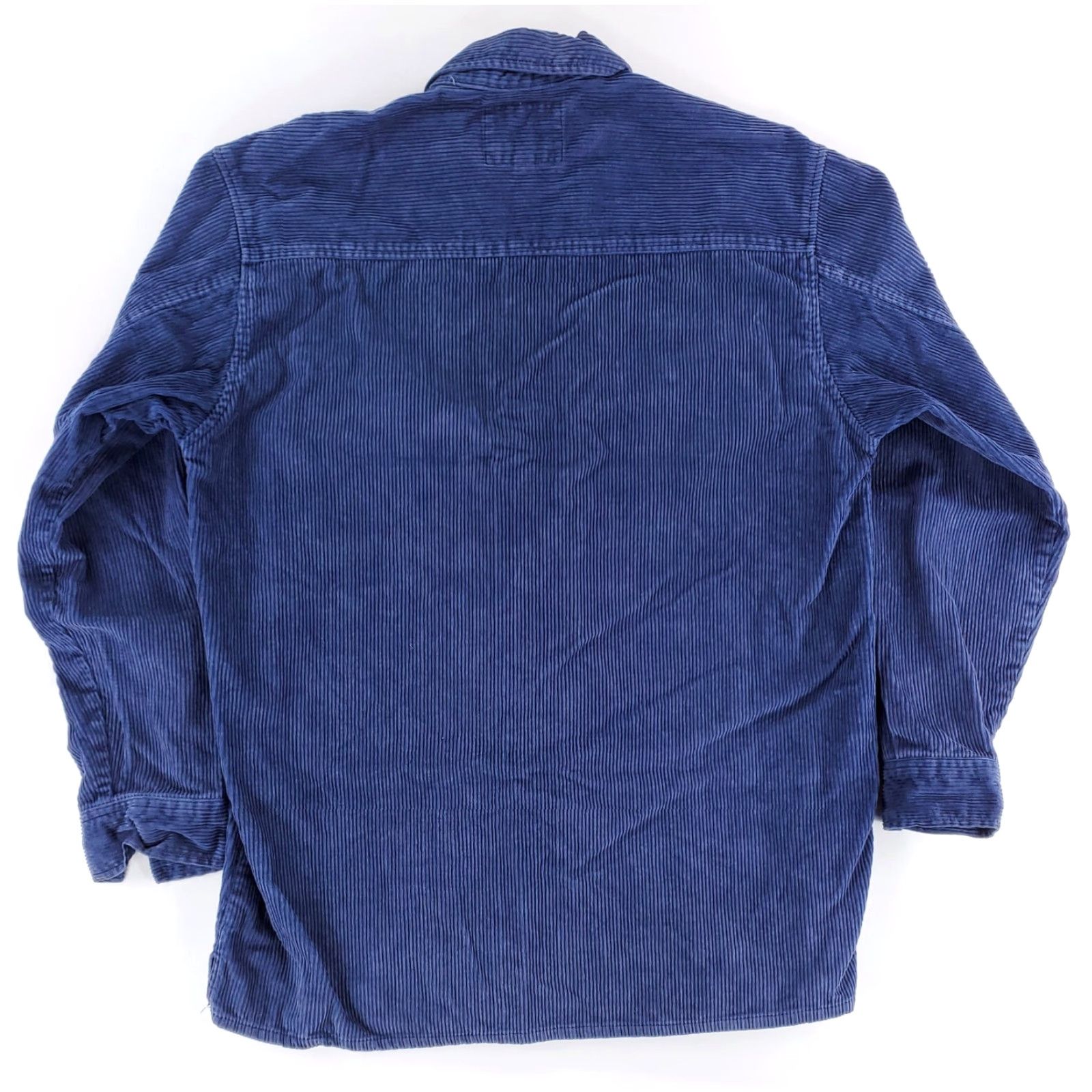 Levi's VINTAGE Levi's VTG 90s Y2K Full Zip Corduroy Shirt Jacket Blue Long Sleeve Mens M Size US M / EU 48-50 / 2 - 7 Thumbnail