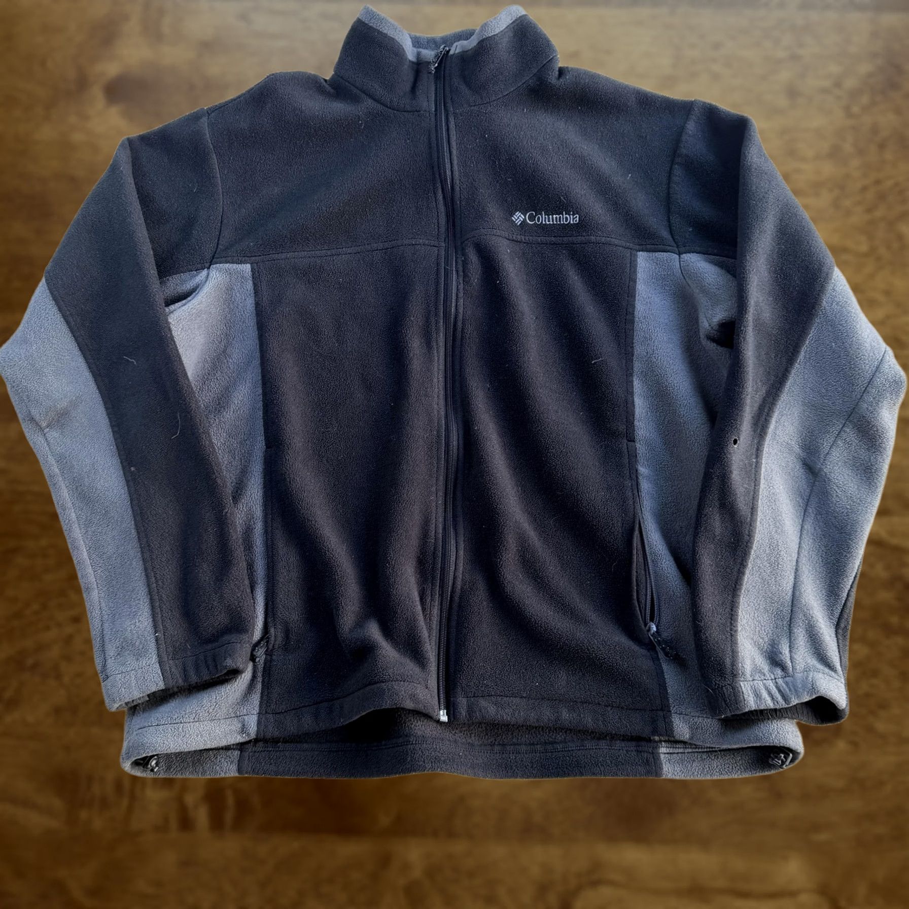 Vintage Columbia Jacket Mens XL Black Gray Fleece Full Zip Outdoor Hiking Casual Size US XL / EU 56 / 4 - 1 Thumbnail