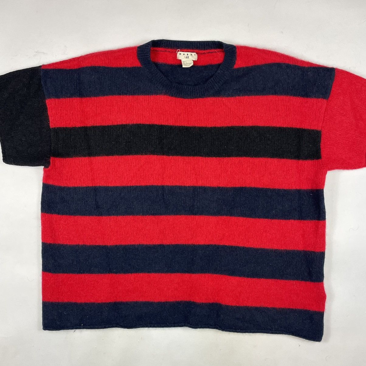 H&M × Marni Marni X H&M Cashmere Cropped T-Shirt Size US L / EU 52-54 / 3 - 1 Thumbnail