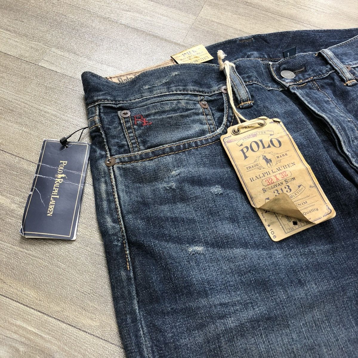 Polo Ralph Lauren × Vintage Vintage Polo Ralph Lauren PRL Distressed Jeans With Tag Size US 34 / EU 50 - 5 Thumbnail