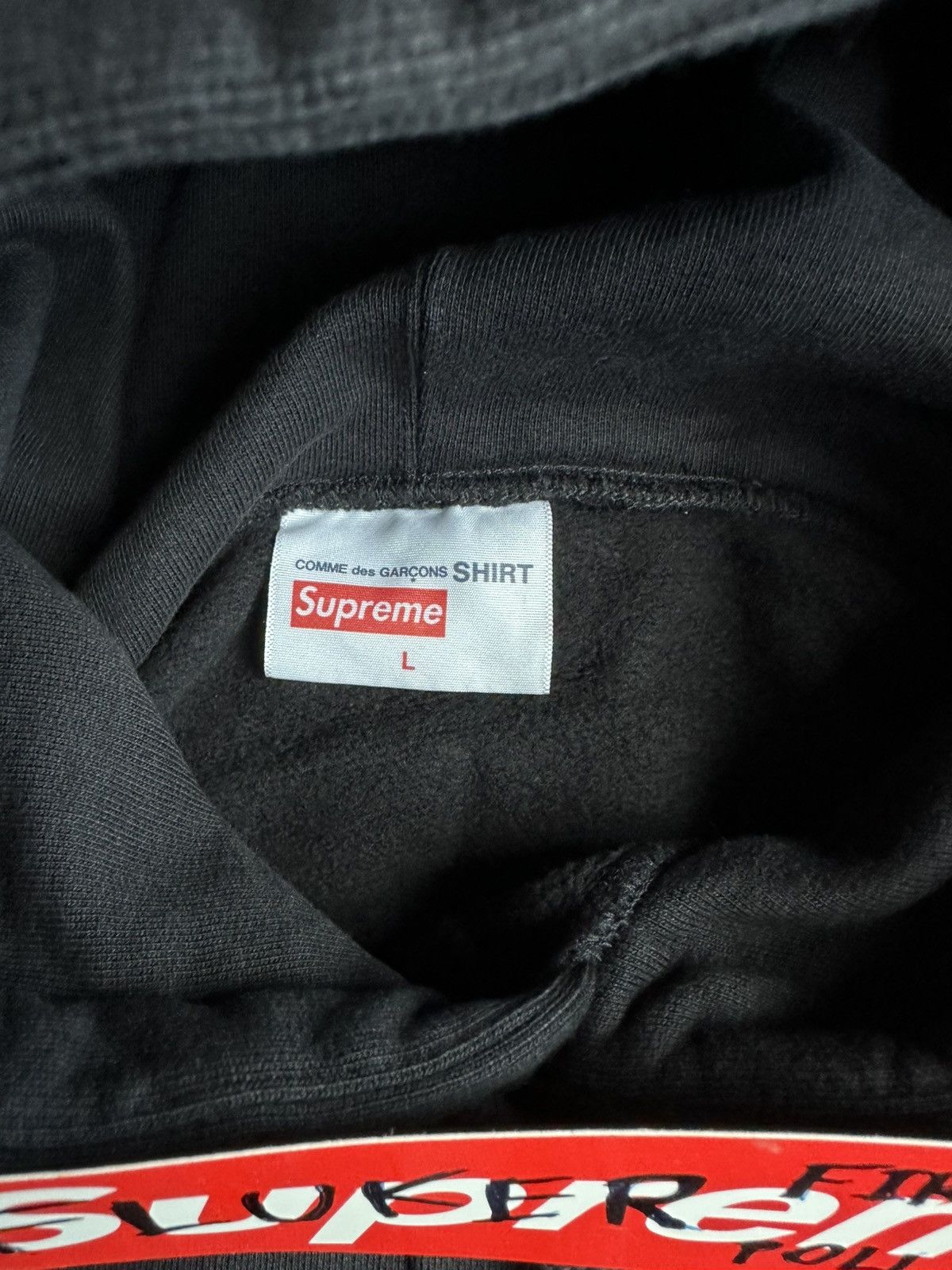 Comme des Garcons SHIRT × Supreme Supreme x CDG Split Box Logo Hoodie Size L NEW Size US L / EU 52-54 / 3 - 5 Thumbnail