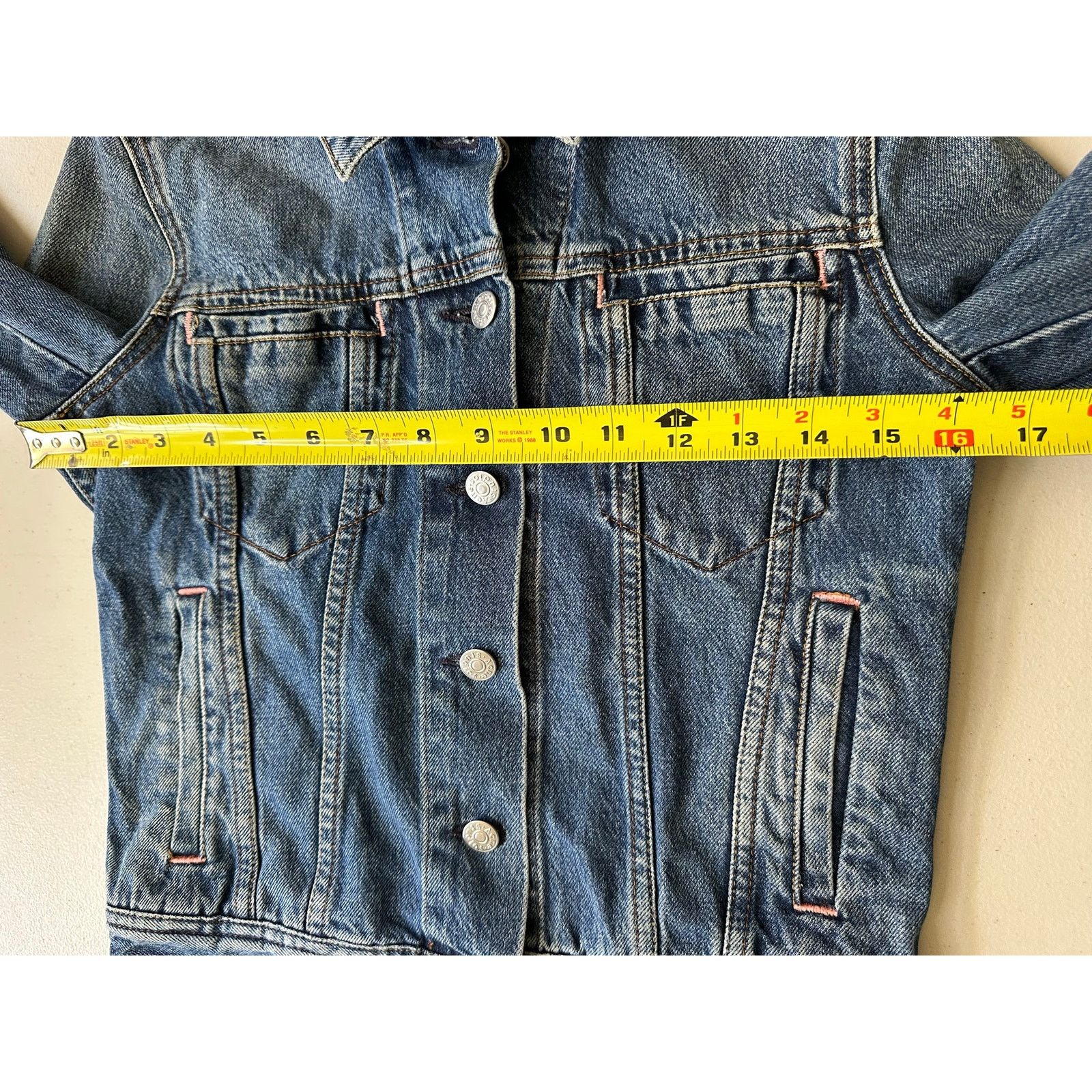 Acne Studios Acne Studios Bla Konst Cliff Denim Jacket Womens 32 160/76A Size XXS / US 00 / IT 34 - 5 Thumbnail