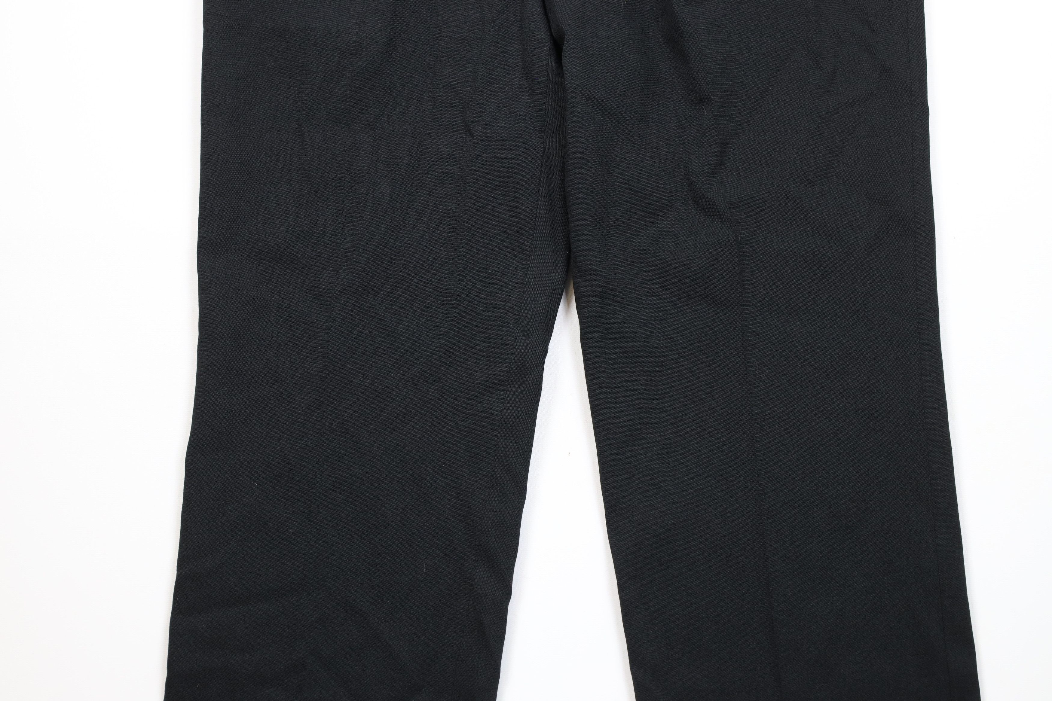 Vintage Vintage 90s Streetwear Wool Blend Wide Leg Chino Pants Black Size US 34 / EU 50 - 3 Thumbnail
