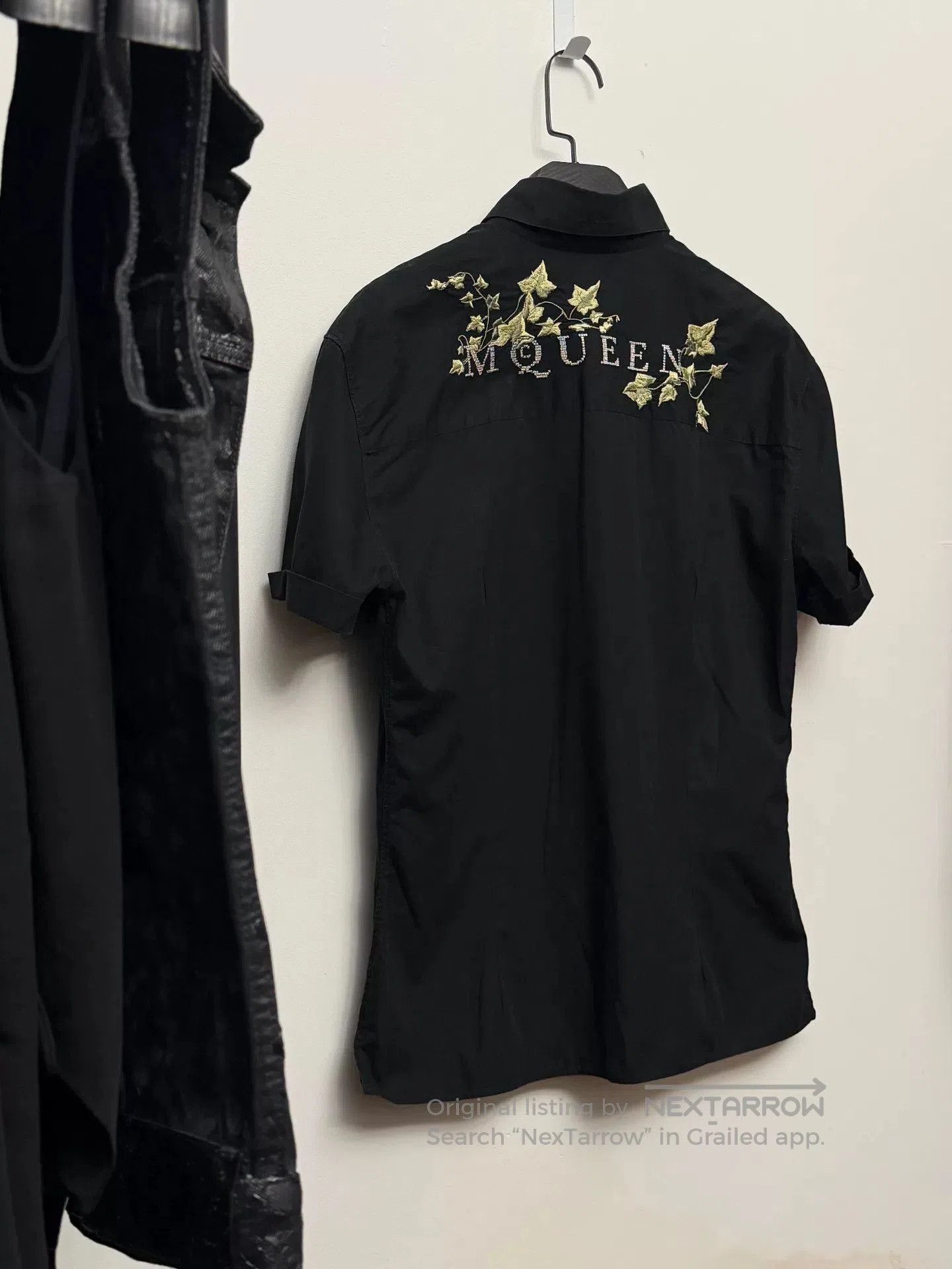 Alexander McQueen Floral Embroidered Shirt.